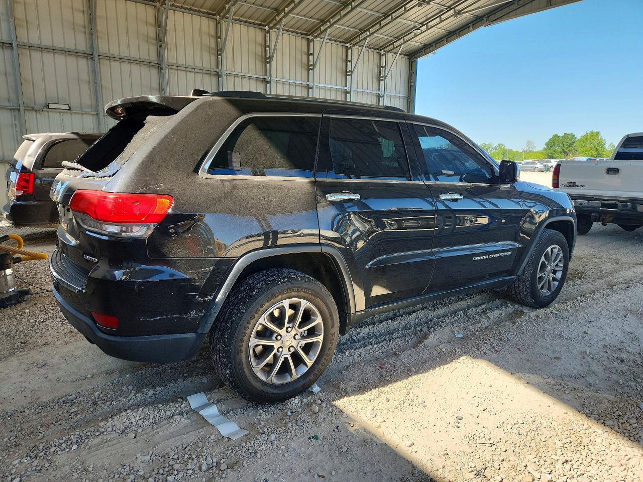 2015 Jeep Grand Cherokee Limited Black vin: 1C4RJEBG2FC903477