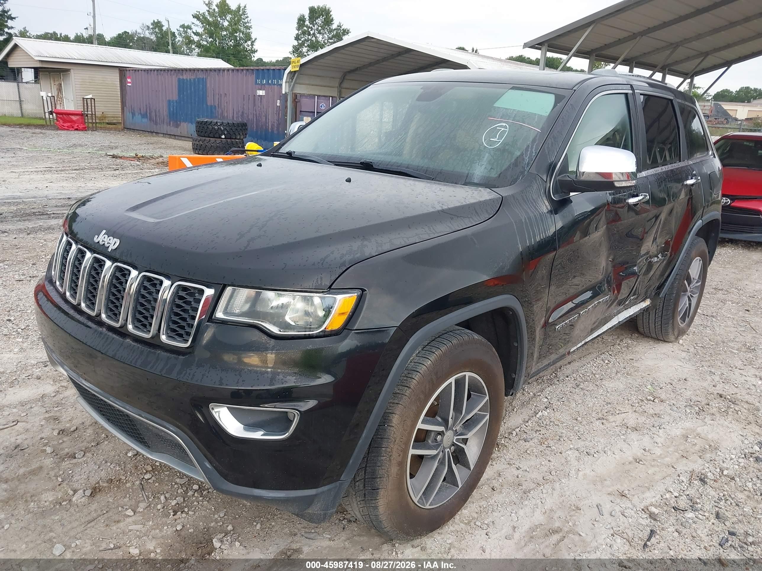 2018 Jeep Grand Cherokee Limited 4x2 Black vin: 1C4RJEBG2JC392443