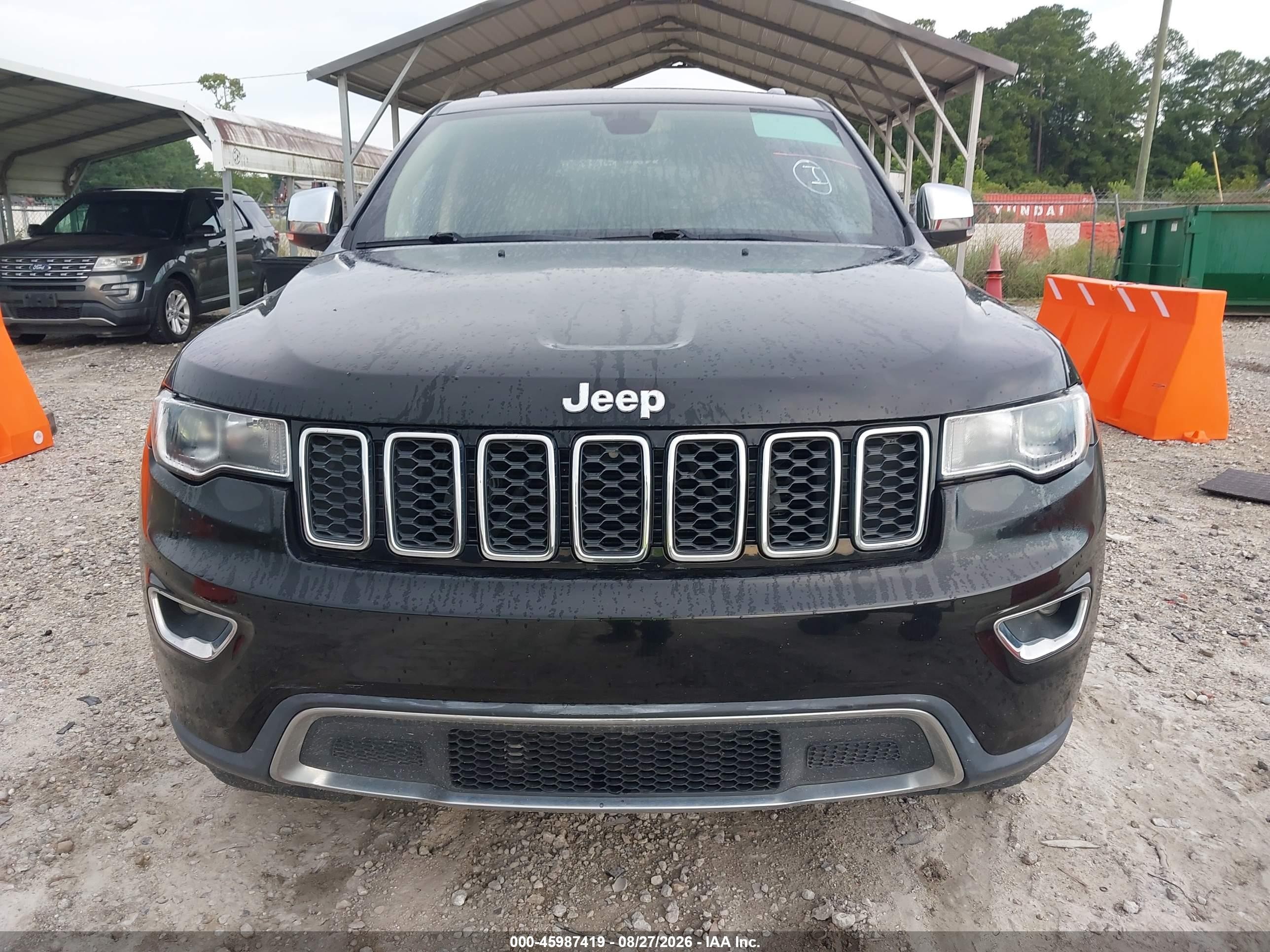 2018 Jeep Grand Cherokee Limited 4x2 Black vin: 1C4RJEBG2JC392443