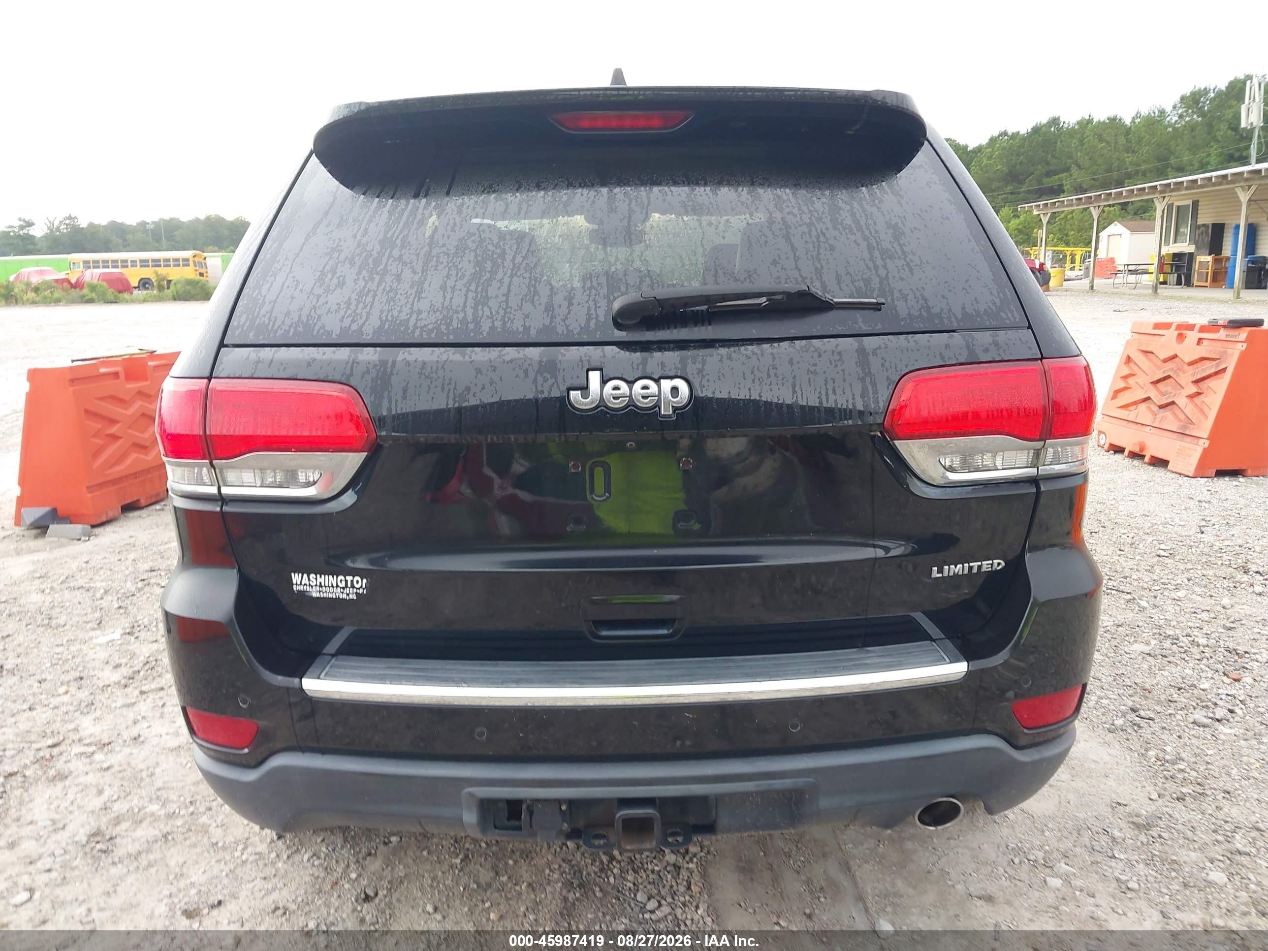 2018 Jeep Grand Cherokee Limited 4x2 Black vin: 1C4RJEBG2JC392443
