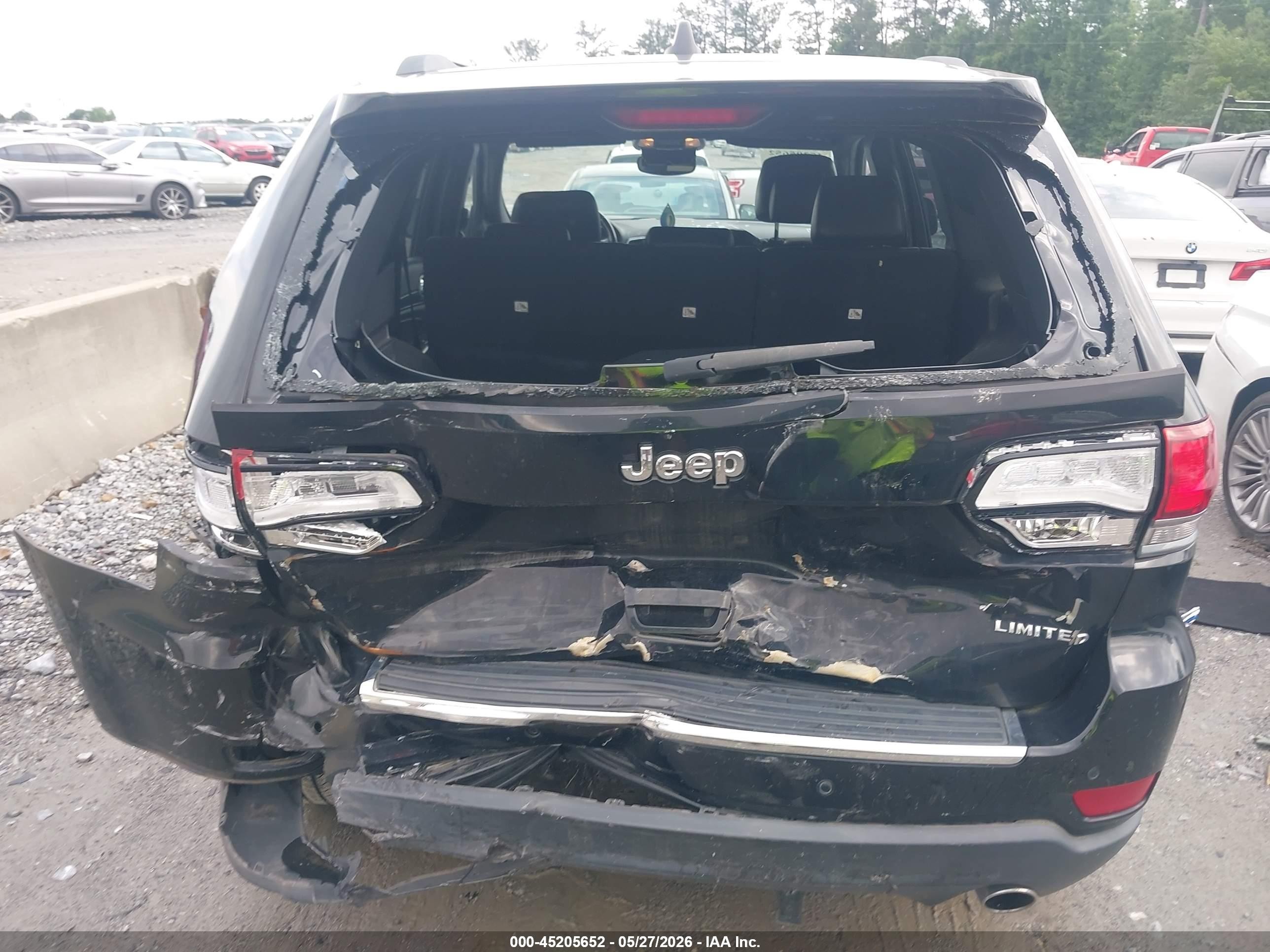 2020 Jeep Grand Cherokee Limited 4x2 Черный vin: 1C4RJEBG2LC265954