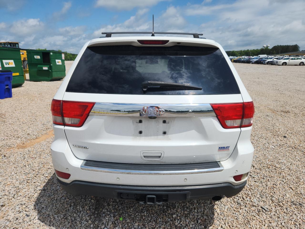 2013 Jeep Grand Cherokee Limited White vin: 1C4RJEBG3DC644835