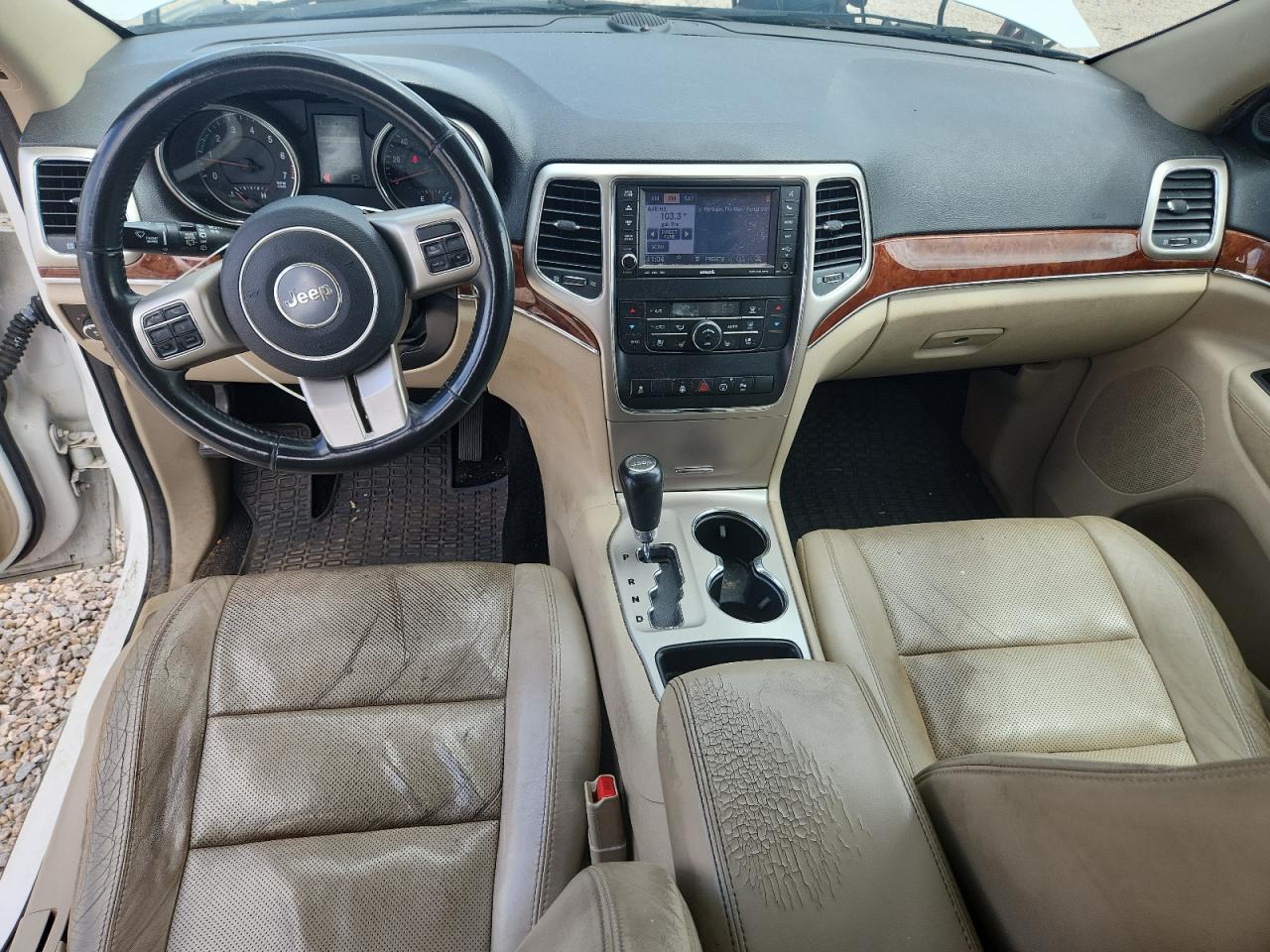 2013 Jeep Grand Cherokee Limited White vin: 1C4RJEBG3DC644835
