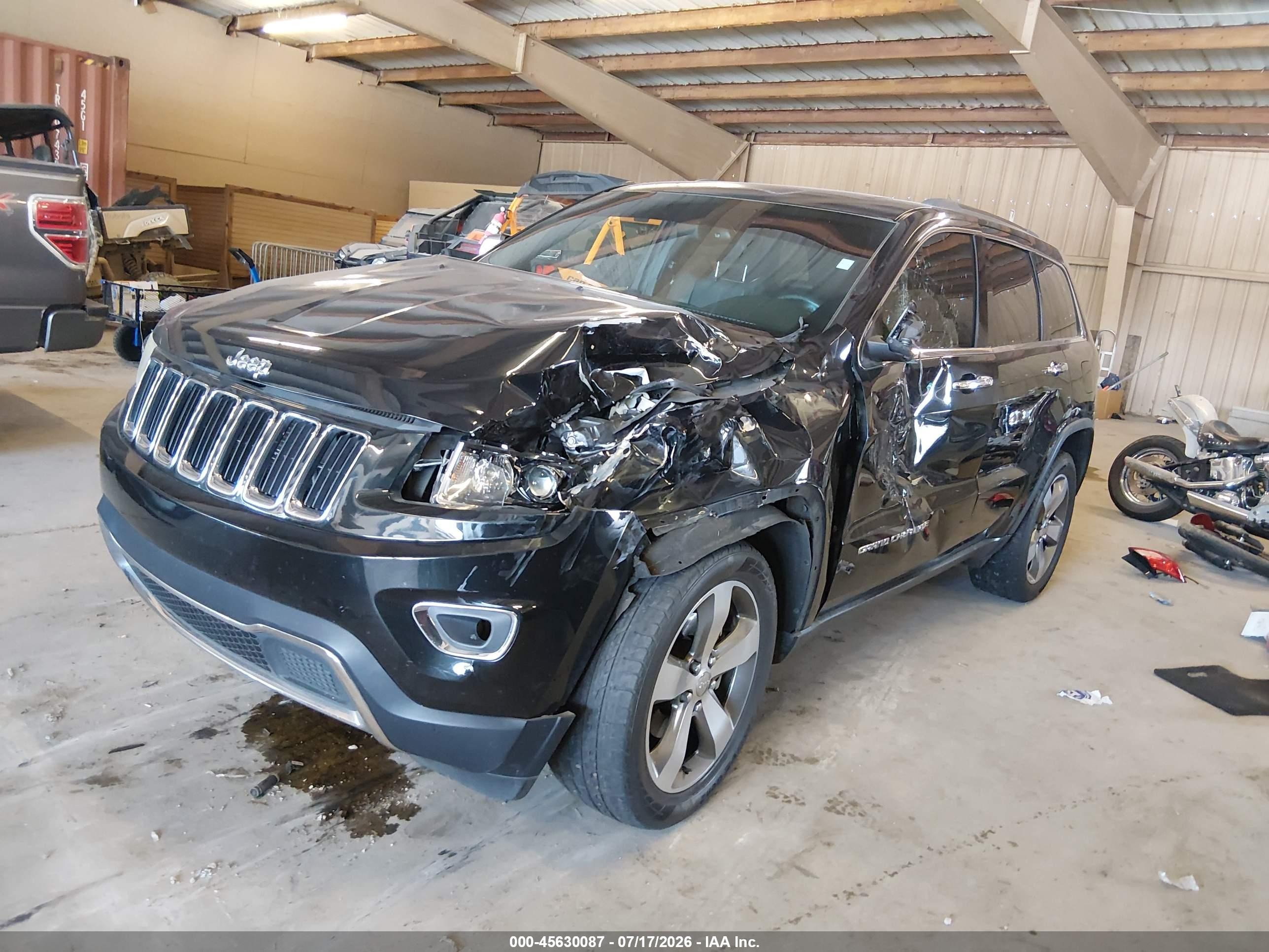 2014 Jeep Grand Cherokee Limited Black vin: 1C4RJEBG3EC157569