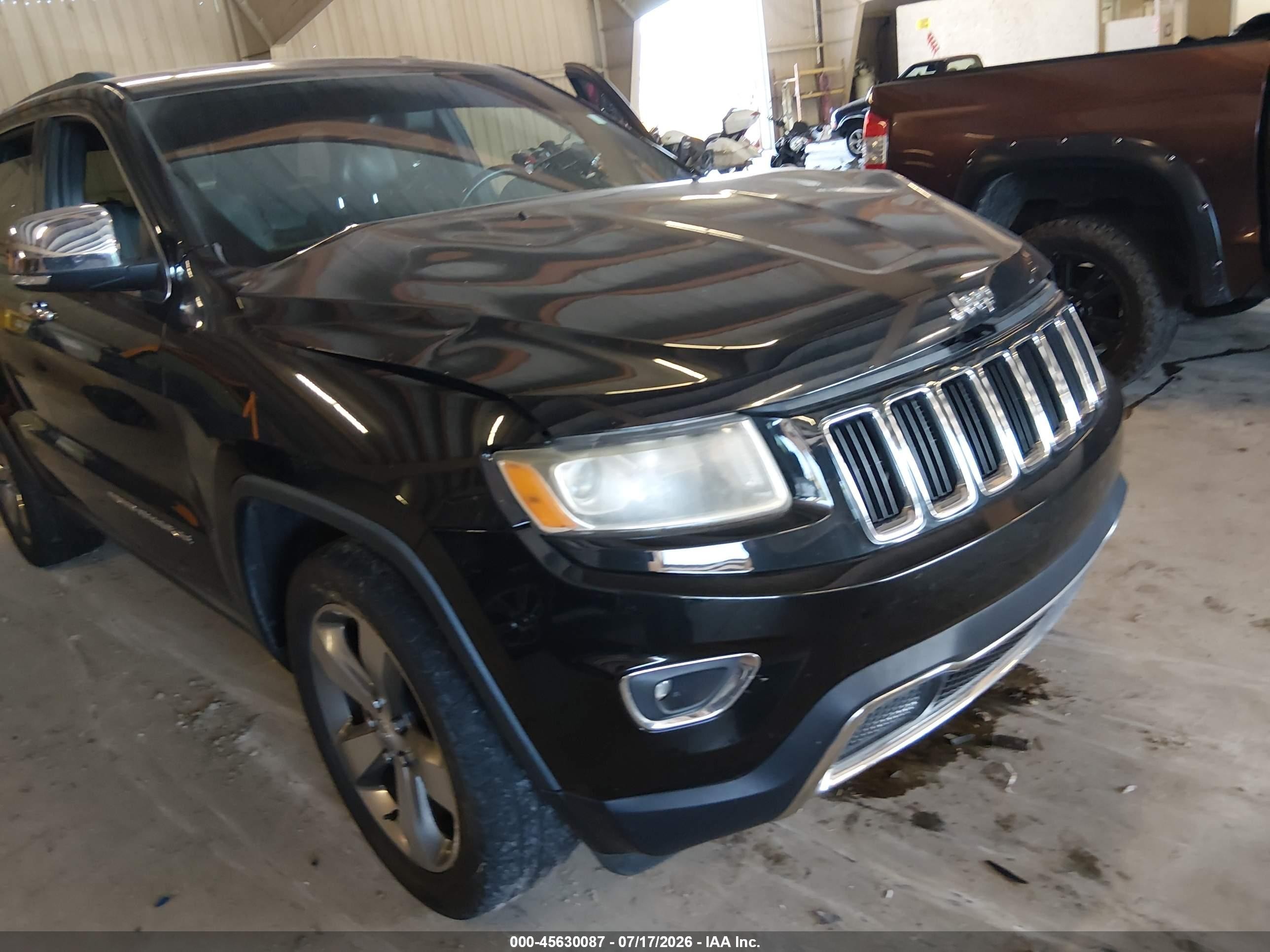 2014 Jeep Grand Cherokee Limited Black vin: 1C4RJEBG3EC157569