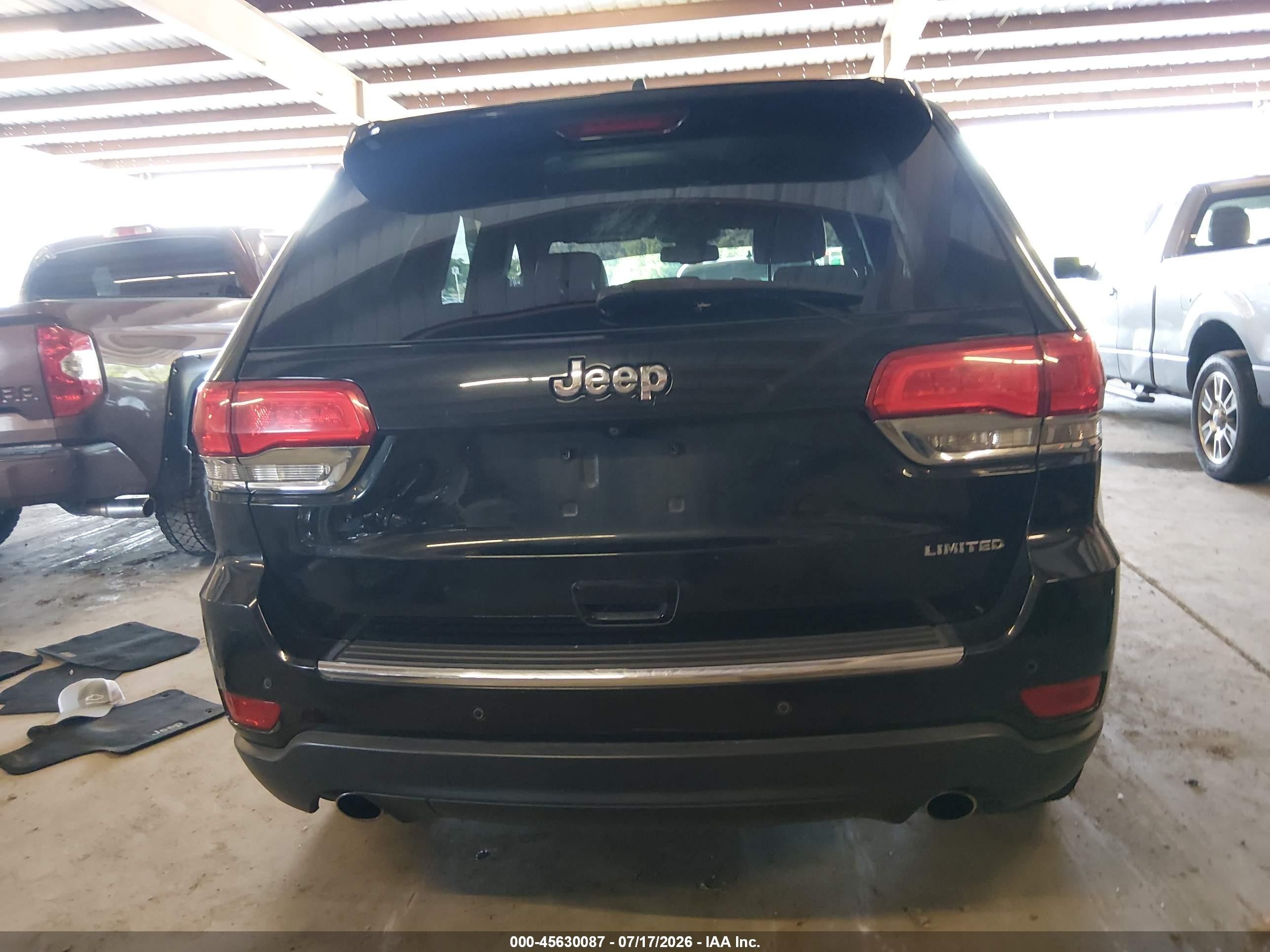 2014 Jeep Grand Cherokee Limited Black vin: 1C4RJEBG3EC157569