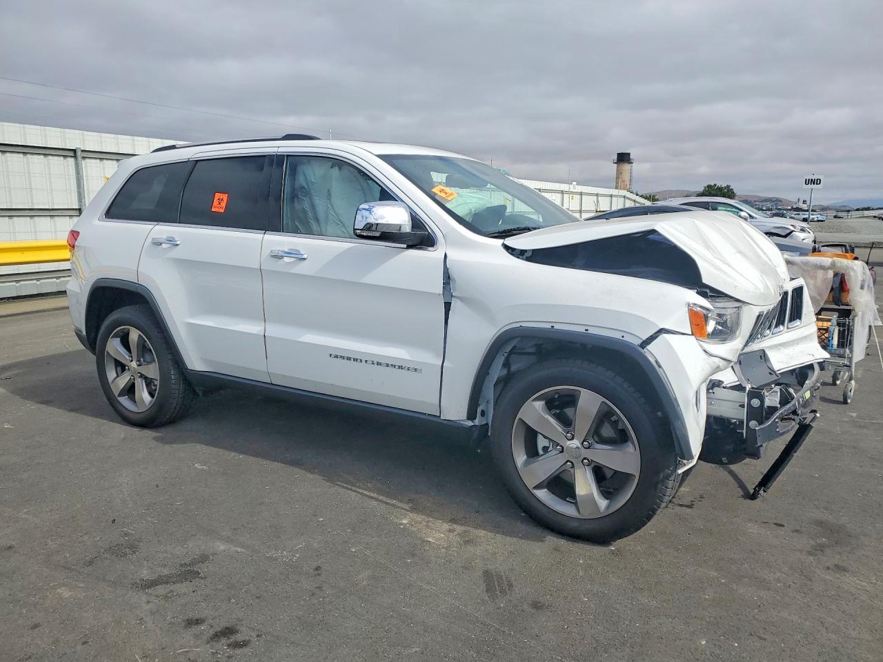 2014 Jeep Grand Cherokee Limited Белый vin: 1C4RJEBG3EC182746