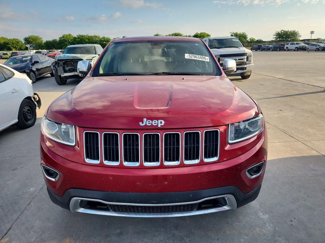 2014 Jeep Grand Cherokee Limited Red vin: 1C4RJEBG3EC185615