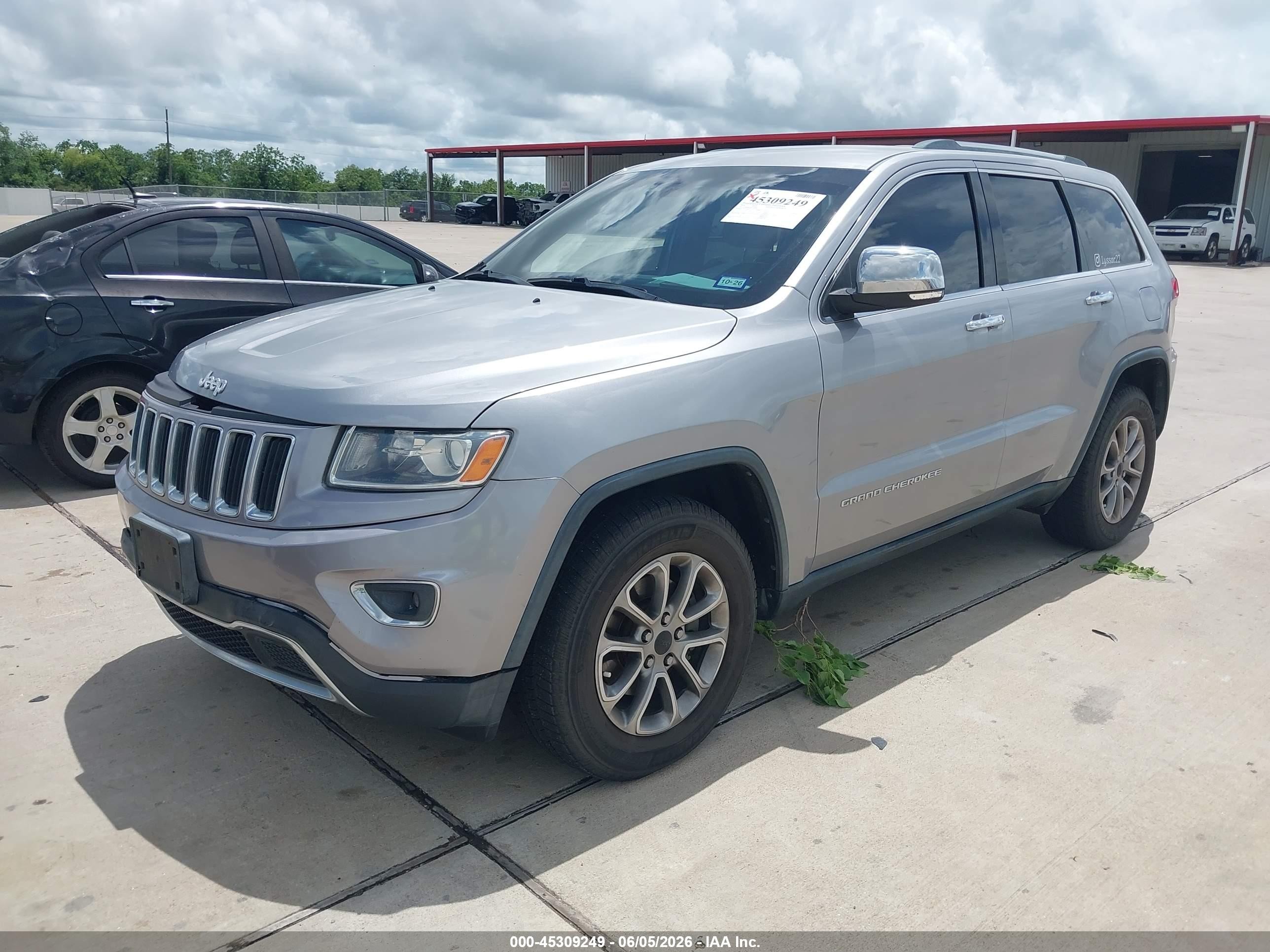 2014 Jeep Grand Cherokee Limited Gray vin: 1C4RJEBG3EC201697