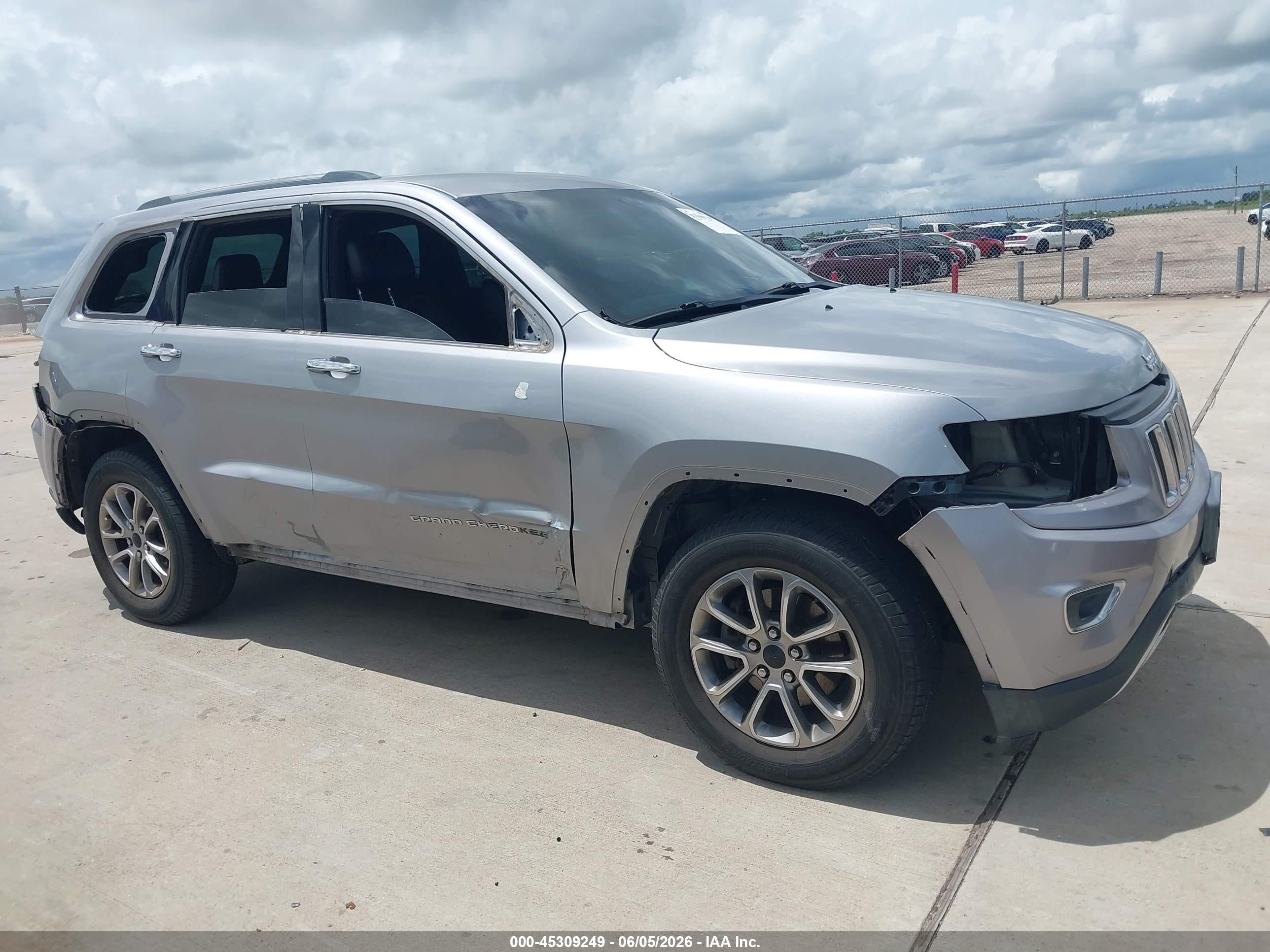 2014 Jeep Grand Cherokee Limited Gray vin: 1C4RJEBG3EC201697