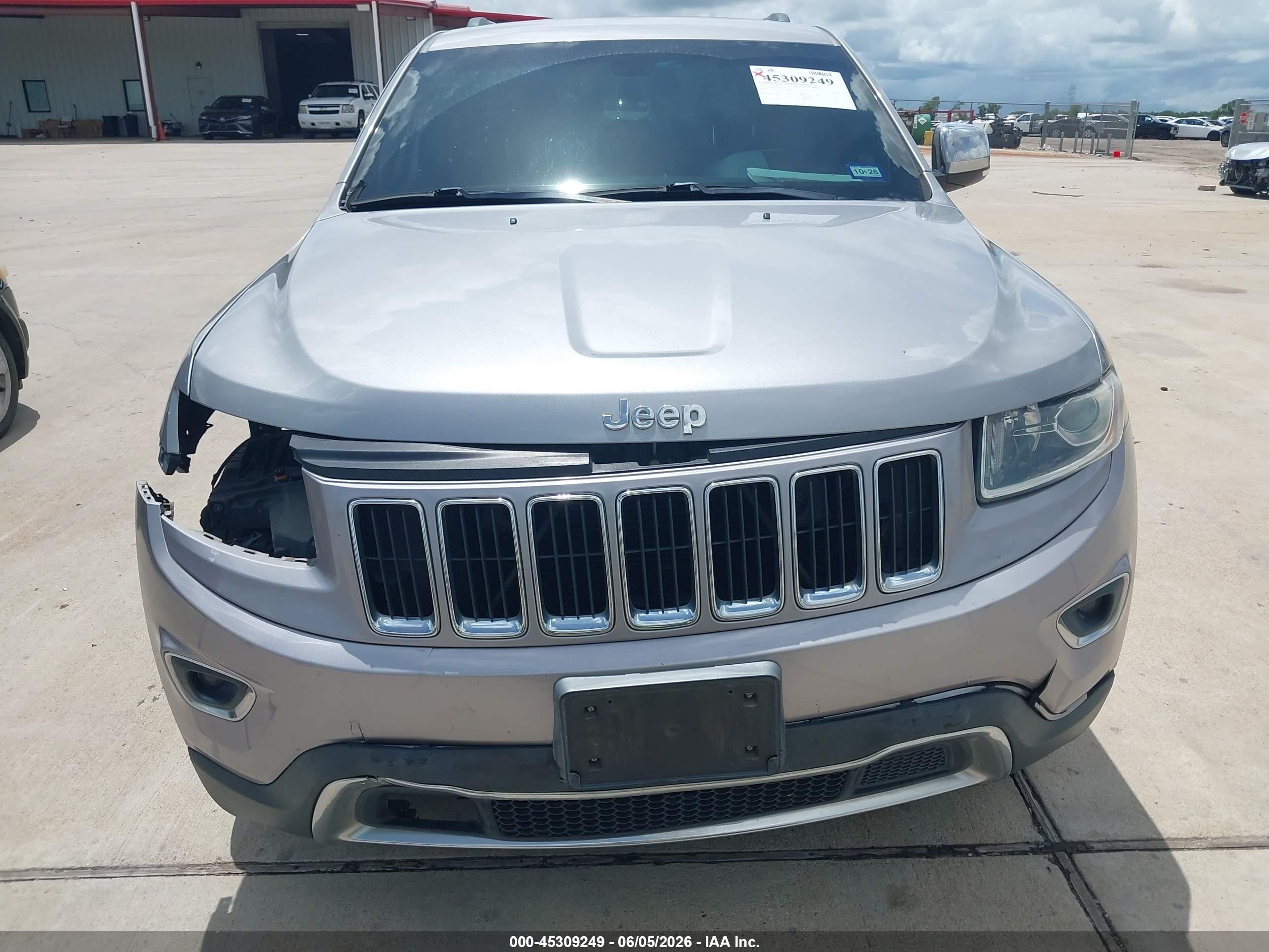 2014 Jeep Grand Cherokee Limited Gray vin: 1C4RJEBG3EC201697