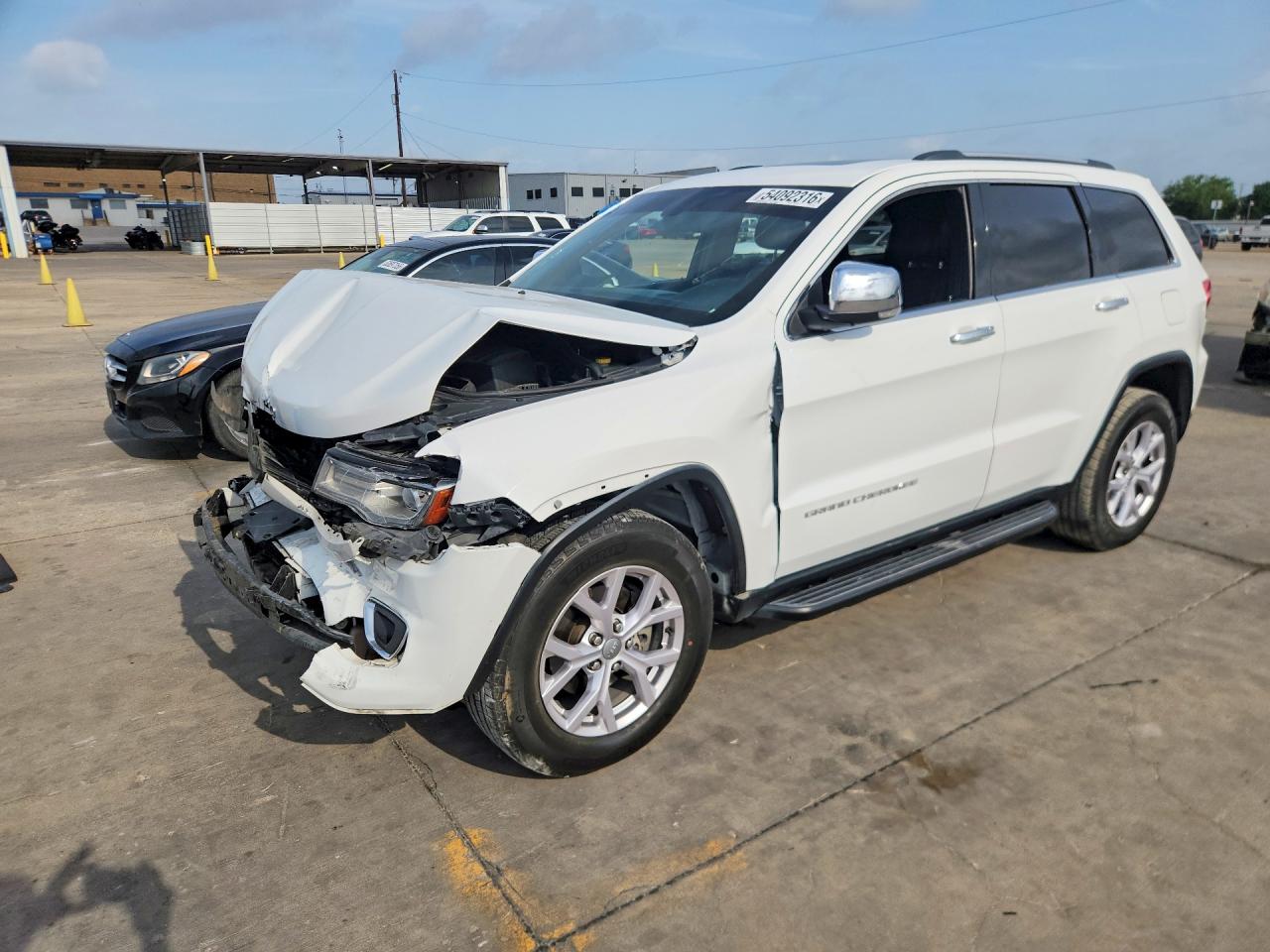 2014 Jeep Grand Cherokee Limited White vin: 1C4RJEBG3EC217950