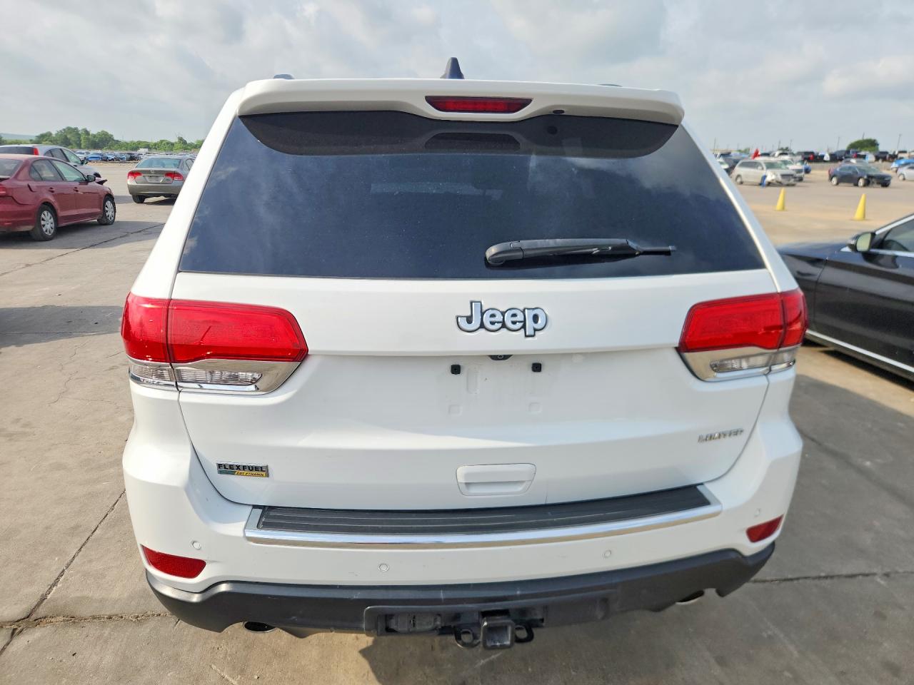 2014 Jeep Grand Cherokee Limited White vin: 1C4RJEBG3EC217950