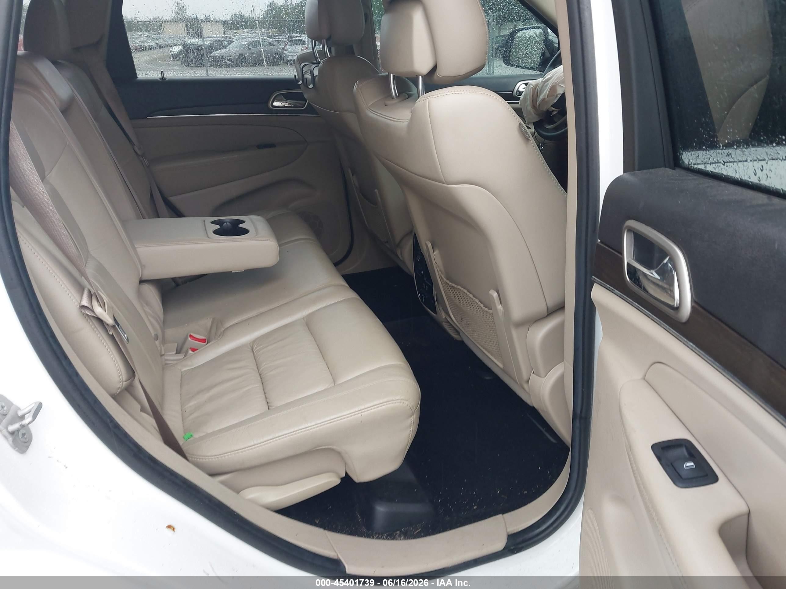 2014 Jeep Grand Cherokee Limited White vin: 1C4RJEBG3EC437816