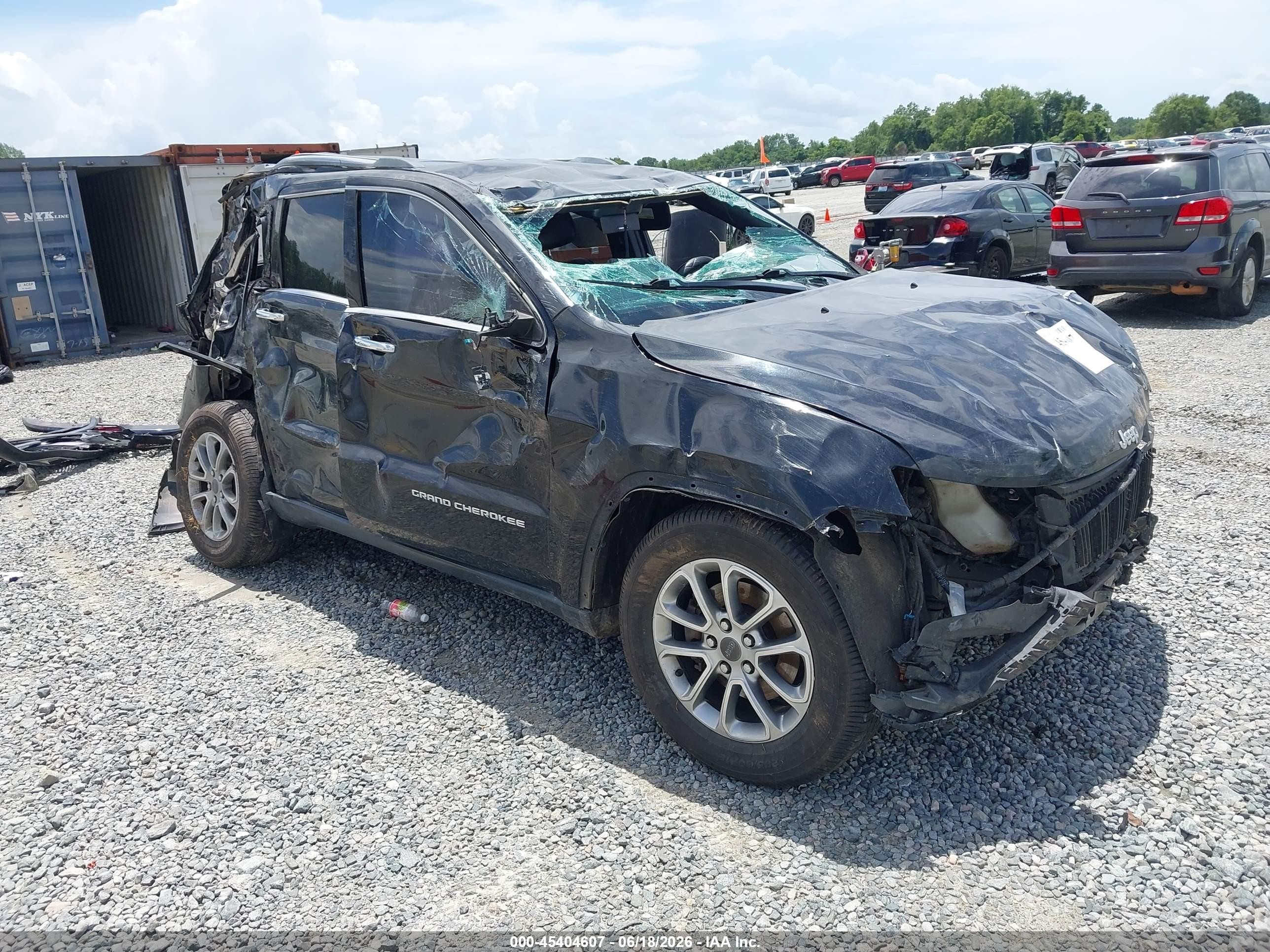 2015 Jeep Grand Cherokee Limited Black vin: 1C4RJEBG3FC118806