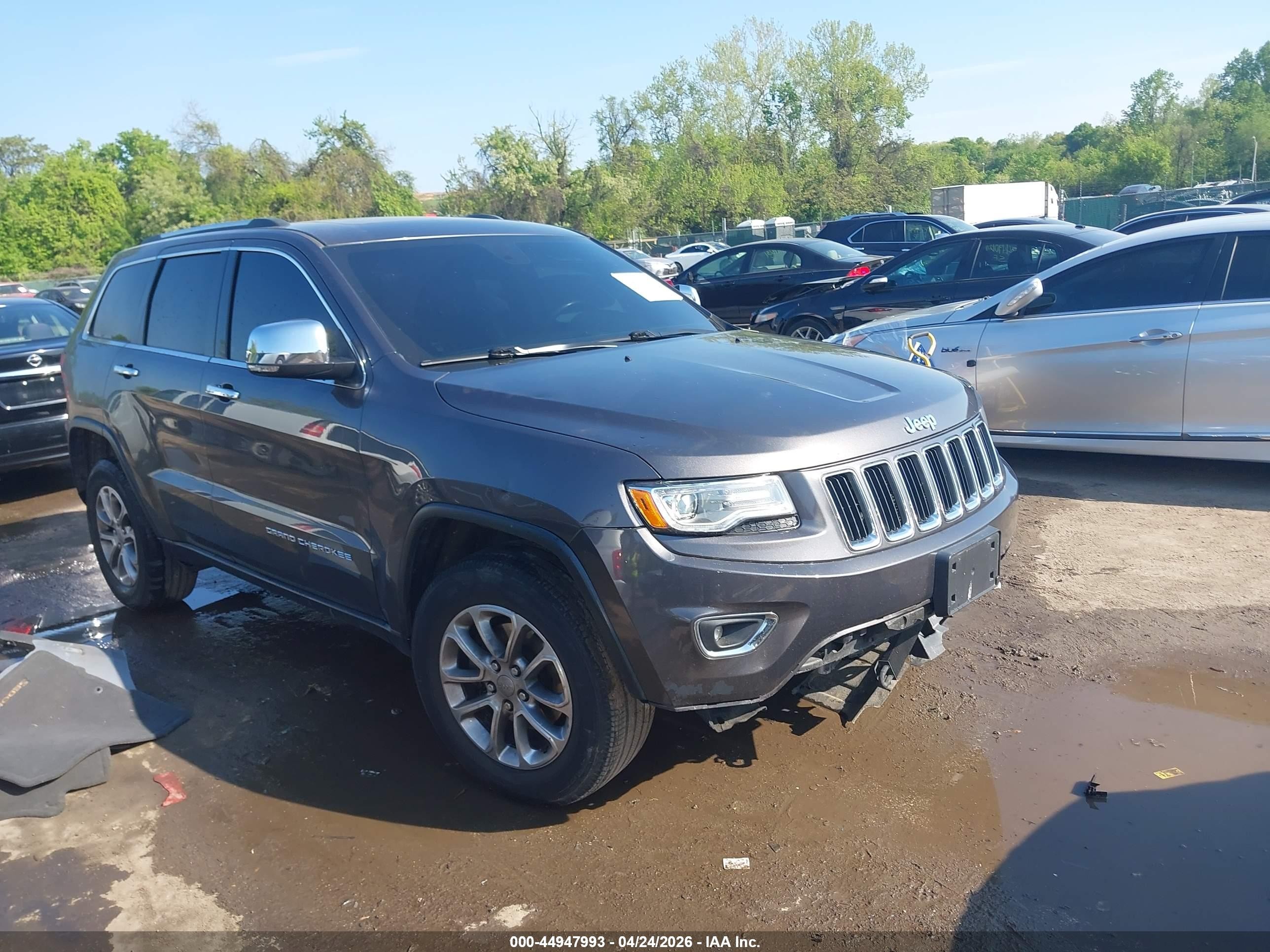 2015 Jeep Grand Cherokee Limited Серый vin: 1C4RJEBG3FC118899