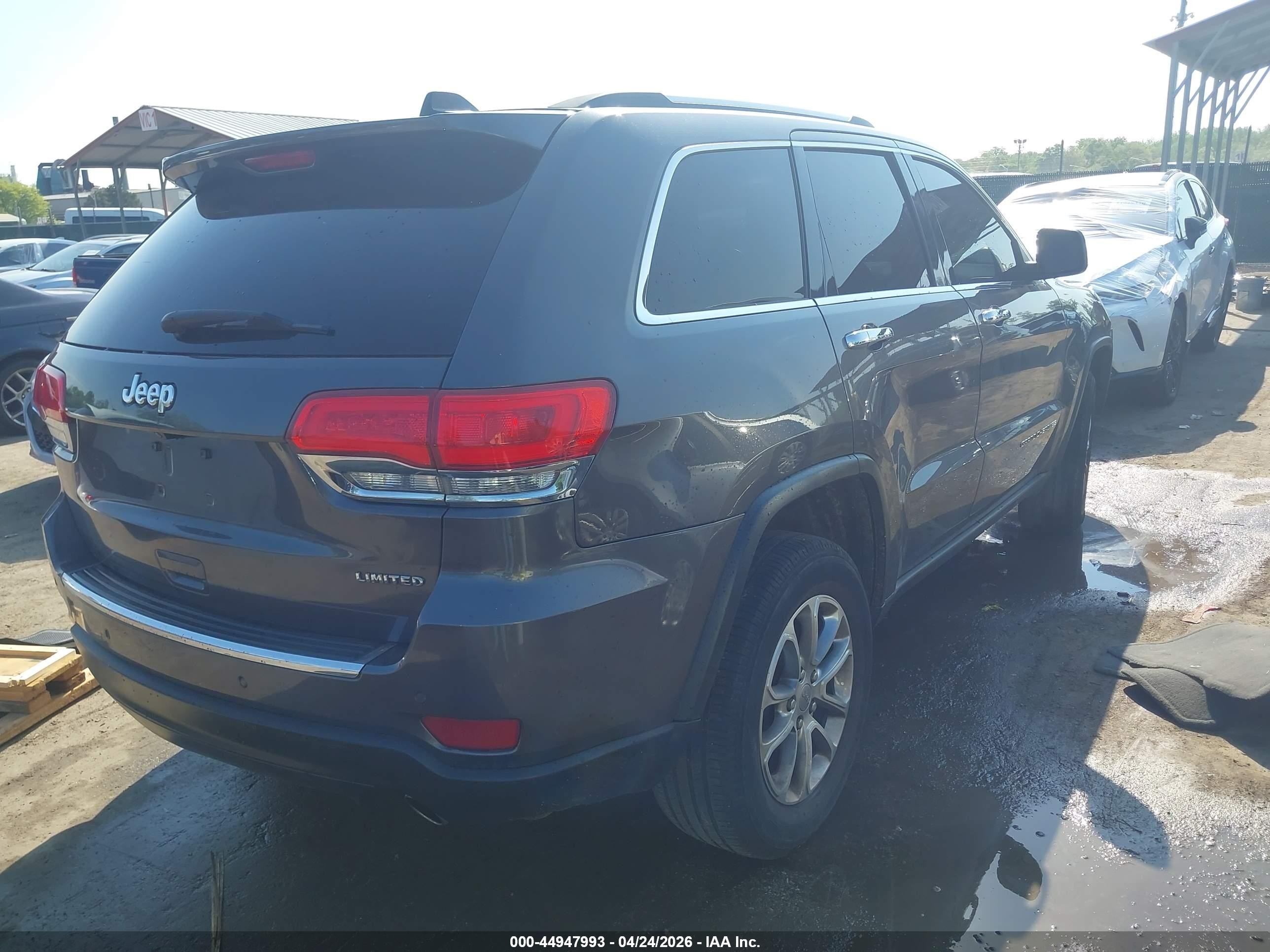 2015 Jeep Grand Cherokee Limited Серый vin: 1C4RJEBG3FC118899