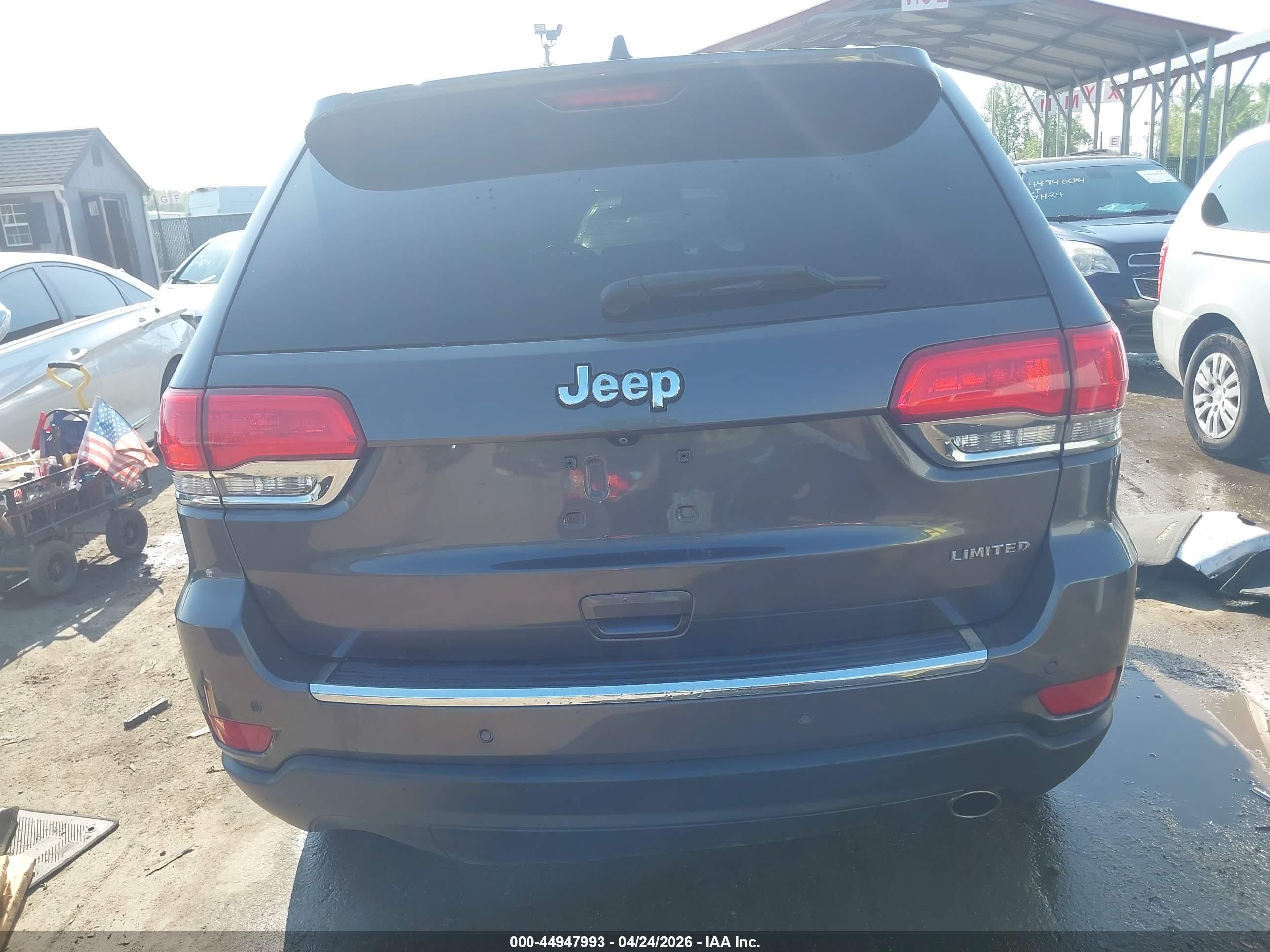 2015 Jeep Grand Cherokee Limited Серый vin: 1C4RJEBG3FC118899