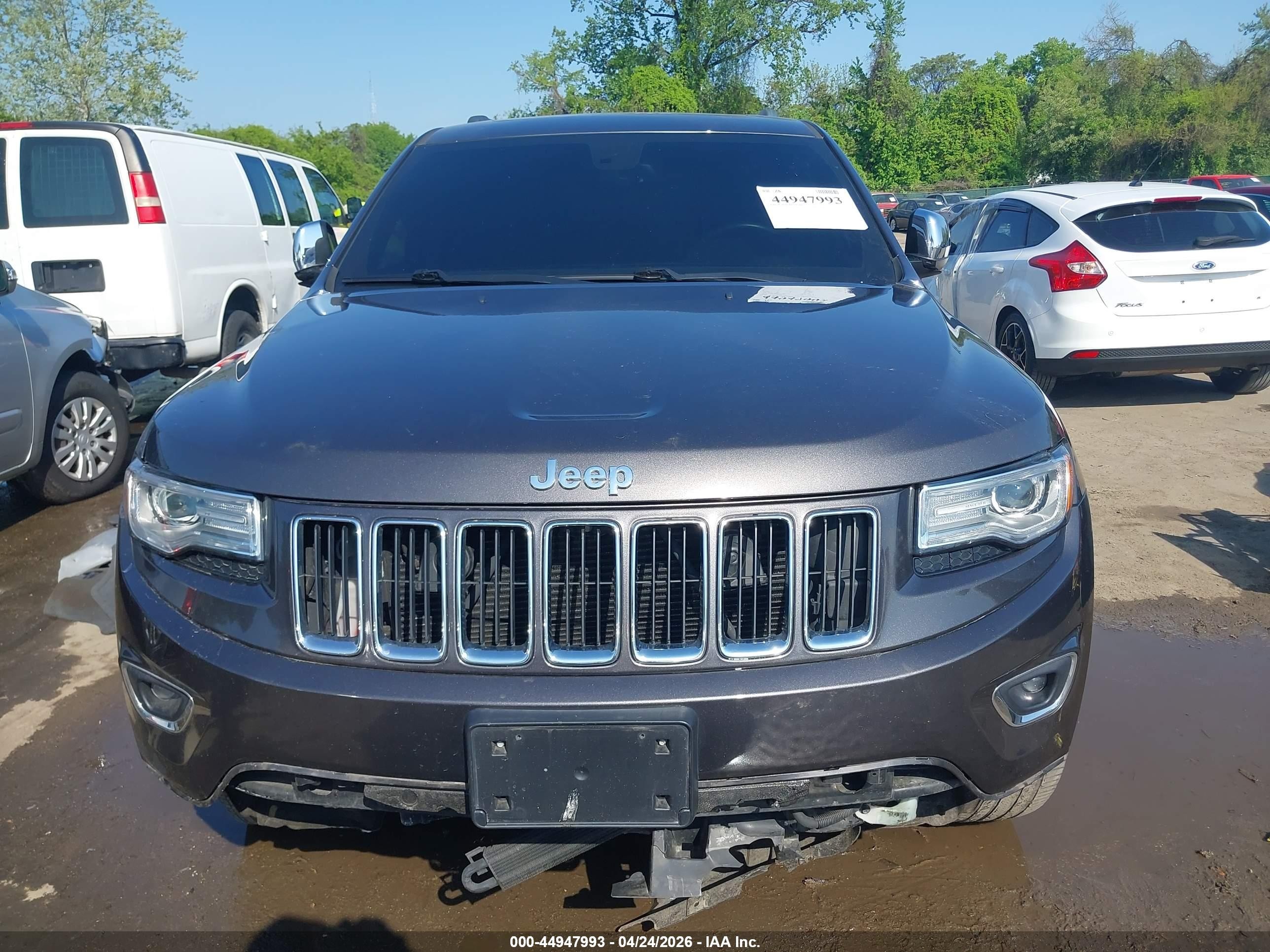 2015 Jeep Grand Cherokee Limited Серый vin: 1C4RJEBG3FC118899