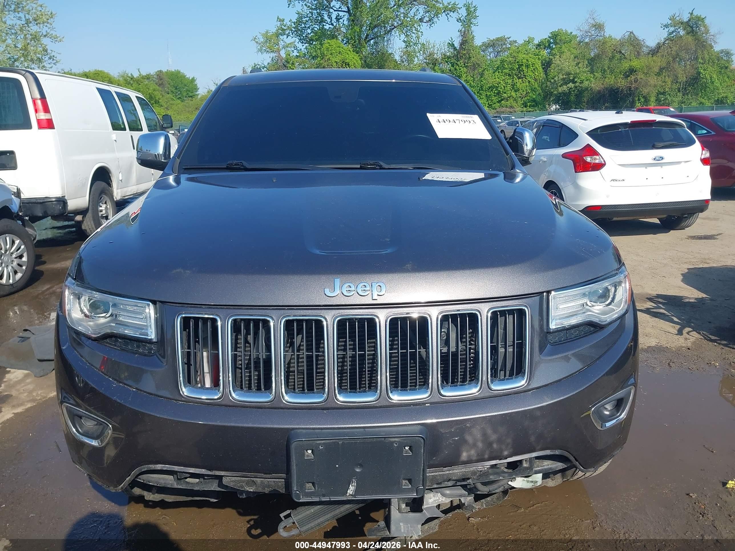 2015 Jeep Grand Cherokee Limited Серый vin: 1C4RJEBG3FC118899