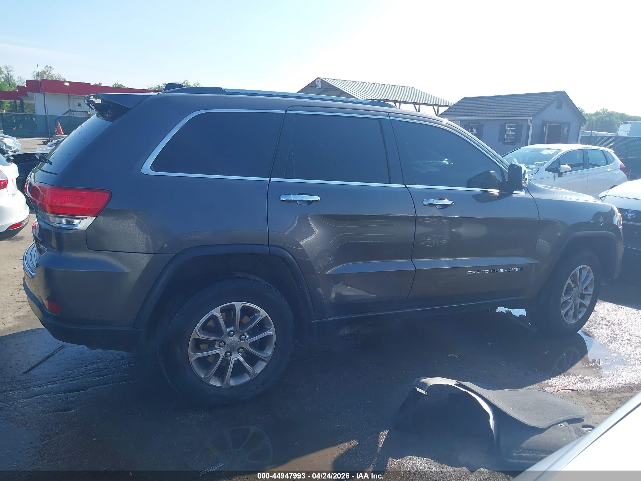 2015 Jeep Grand Cherokee Limited Серый vin: 1C4RJEBG3FC118899