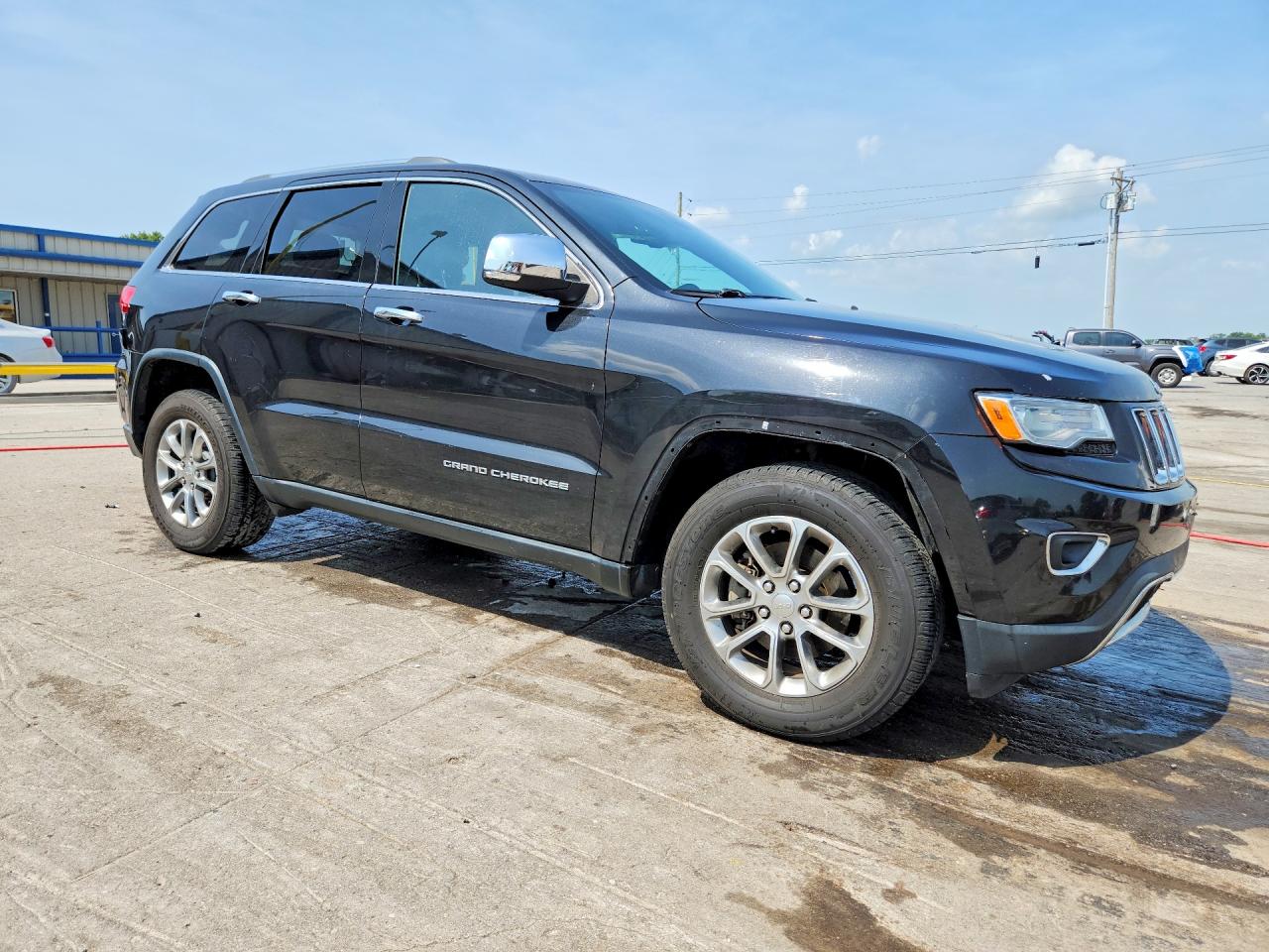 2015 Jeep Grand Cherokee Limited Black vin: 1C4RJEBG3FC218100