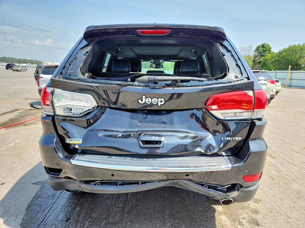 2015 Jeep Grand Cherokee Limited Black vin: 1C4RJEBG3FC218100