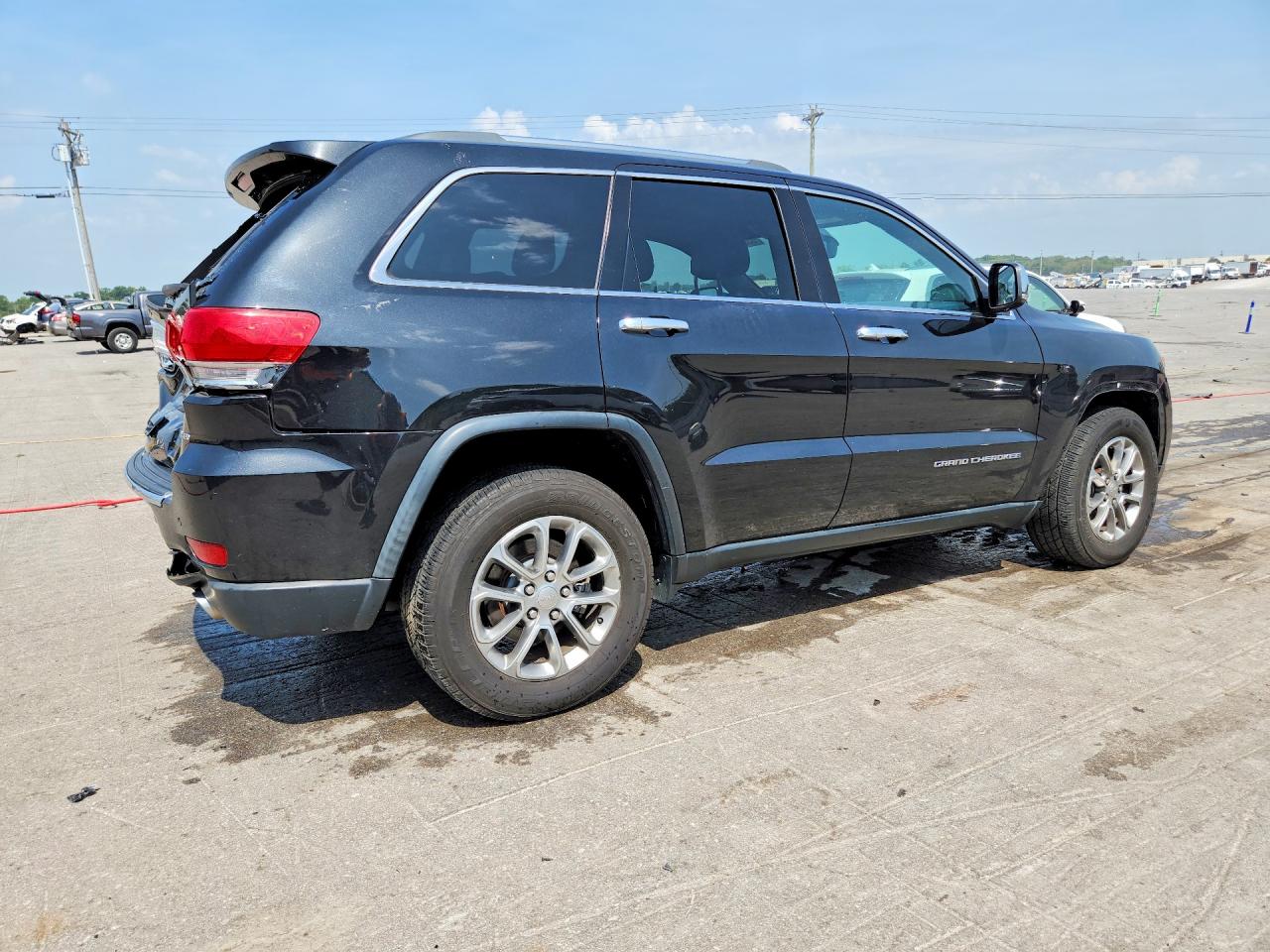 2015 Jeep Grand Cherokee Limited Black vin: 1C4RJEBG3FC218100