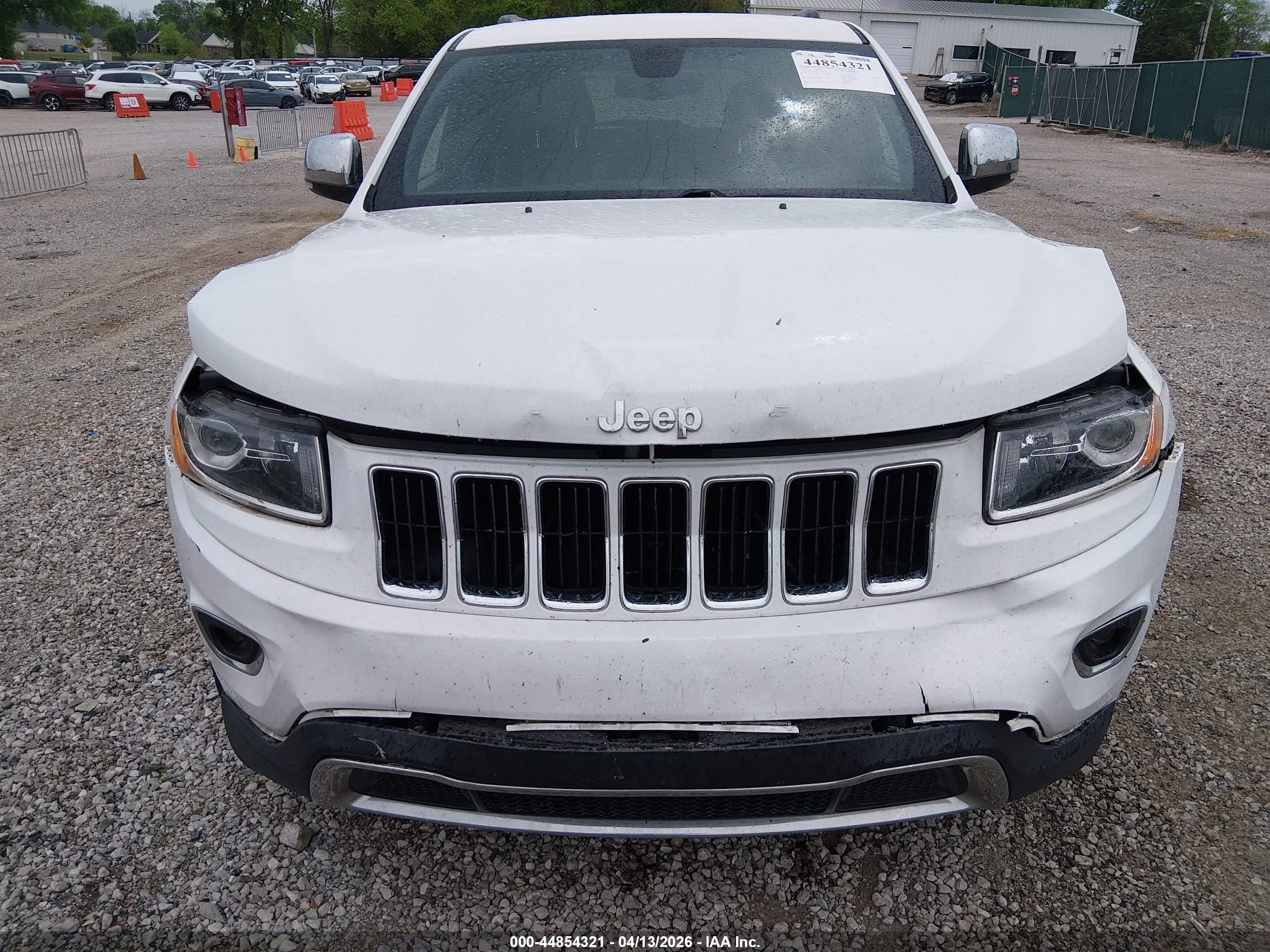 2015 Jeep Grand Cherokee Limited White vin: 1C4RJEBG3FC239092