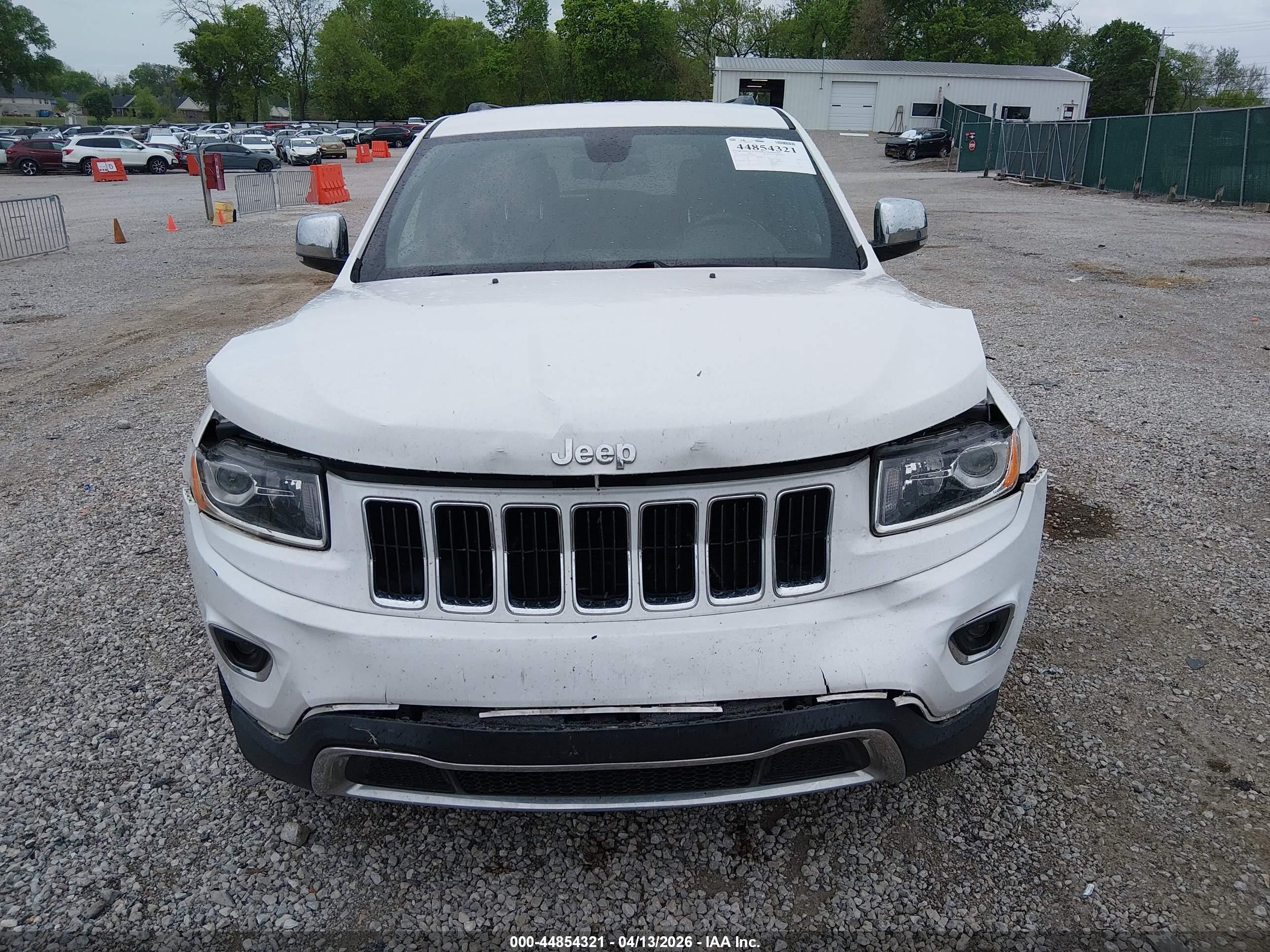 2015 Jeep Grand Cherokee Limited White vin: 1C4RJEBG3FC239092