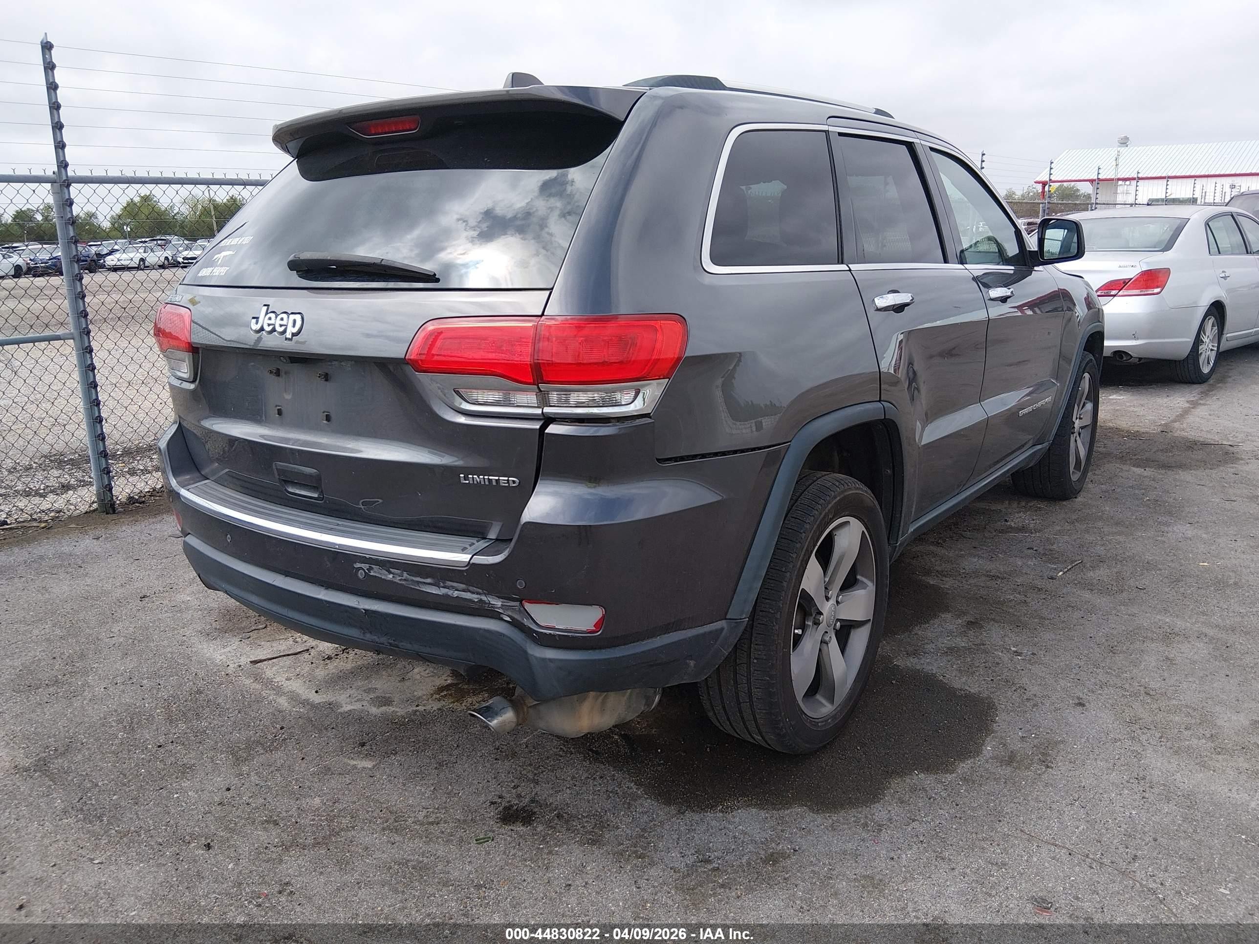 2015 Jeep Grand Cherokee Limited Gray vin: 1C4RJEBG3FC635345