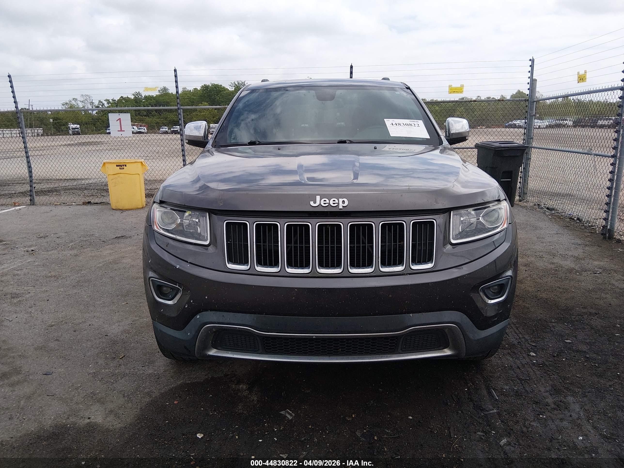 2015 Jeep Grand Cherokee Limited Gray vin: 1C4RJEBG3FC635345
