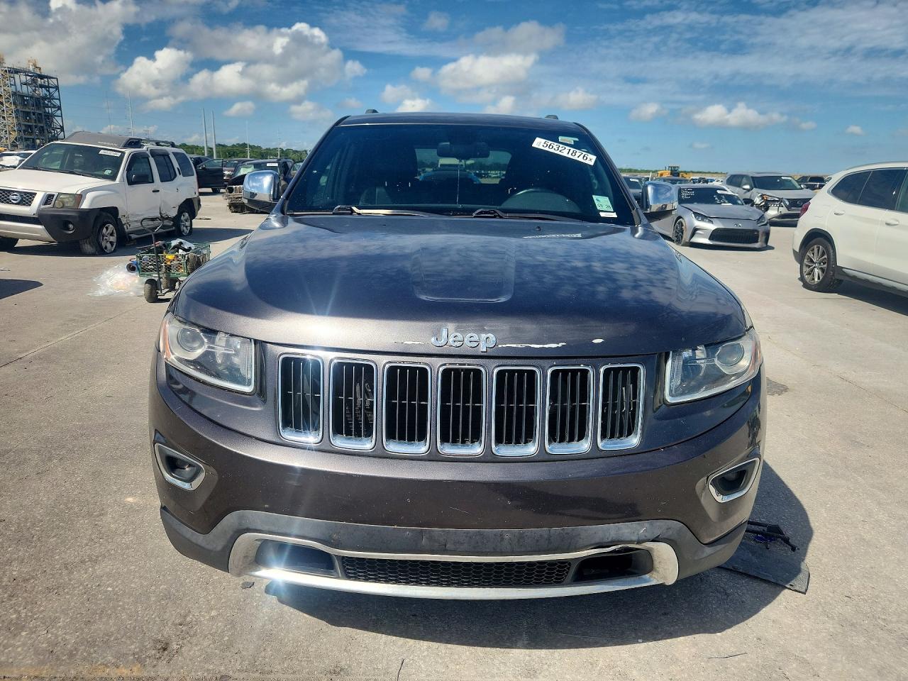 2015 Jeep Grand Cherokee Limited Gray vin: 1C4RJEBG3FC654705