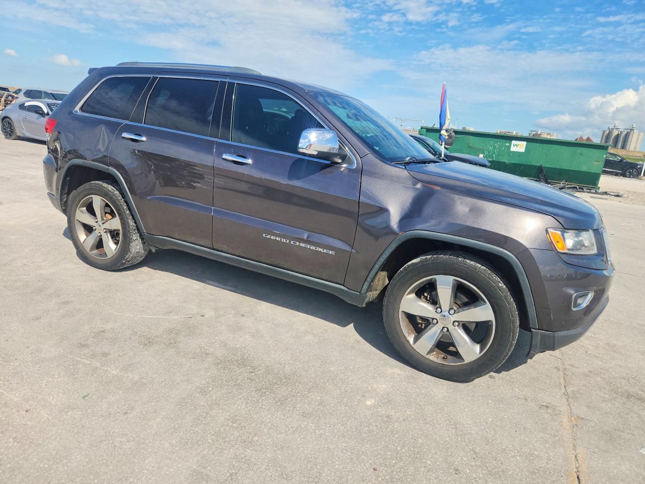 2015 Jeep Grand Cherokee Limited Gray vin: 1C4RJEBG3FC654705