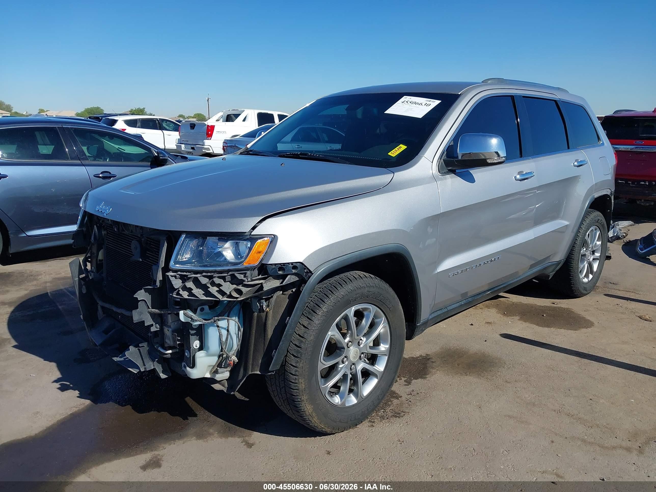 2015 Jeep Grand Cherokee Limited Gray vin: 1C4RJEBG3FC718757