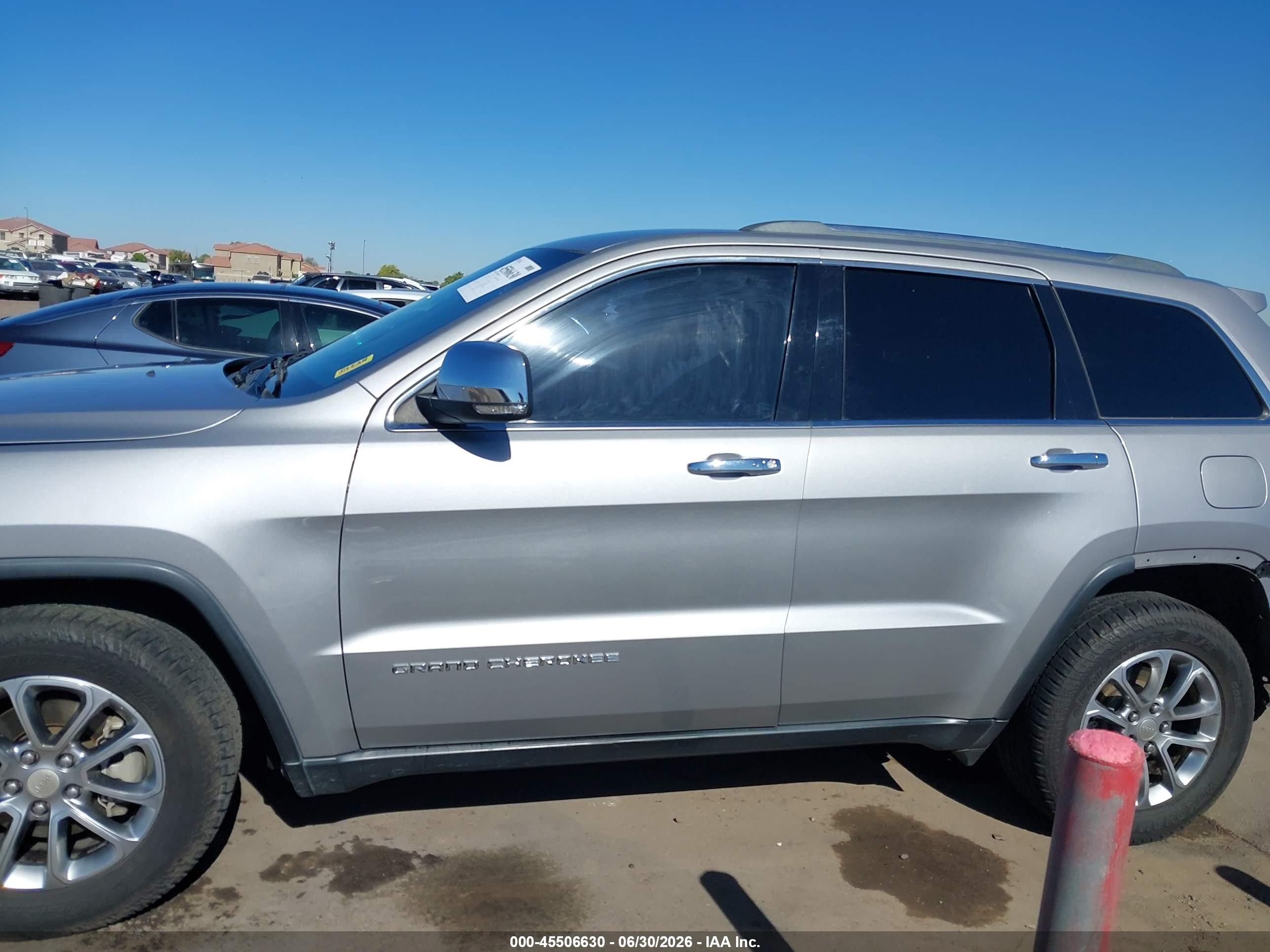 2015 Jeep Grand Cherokee Limited Gray vin: 1C4RJEBG3FC718757