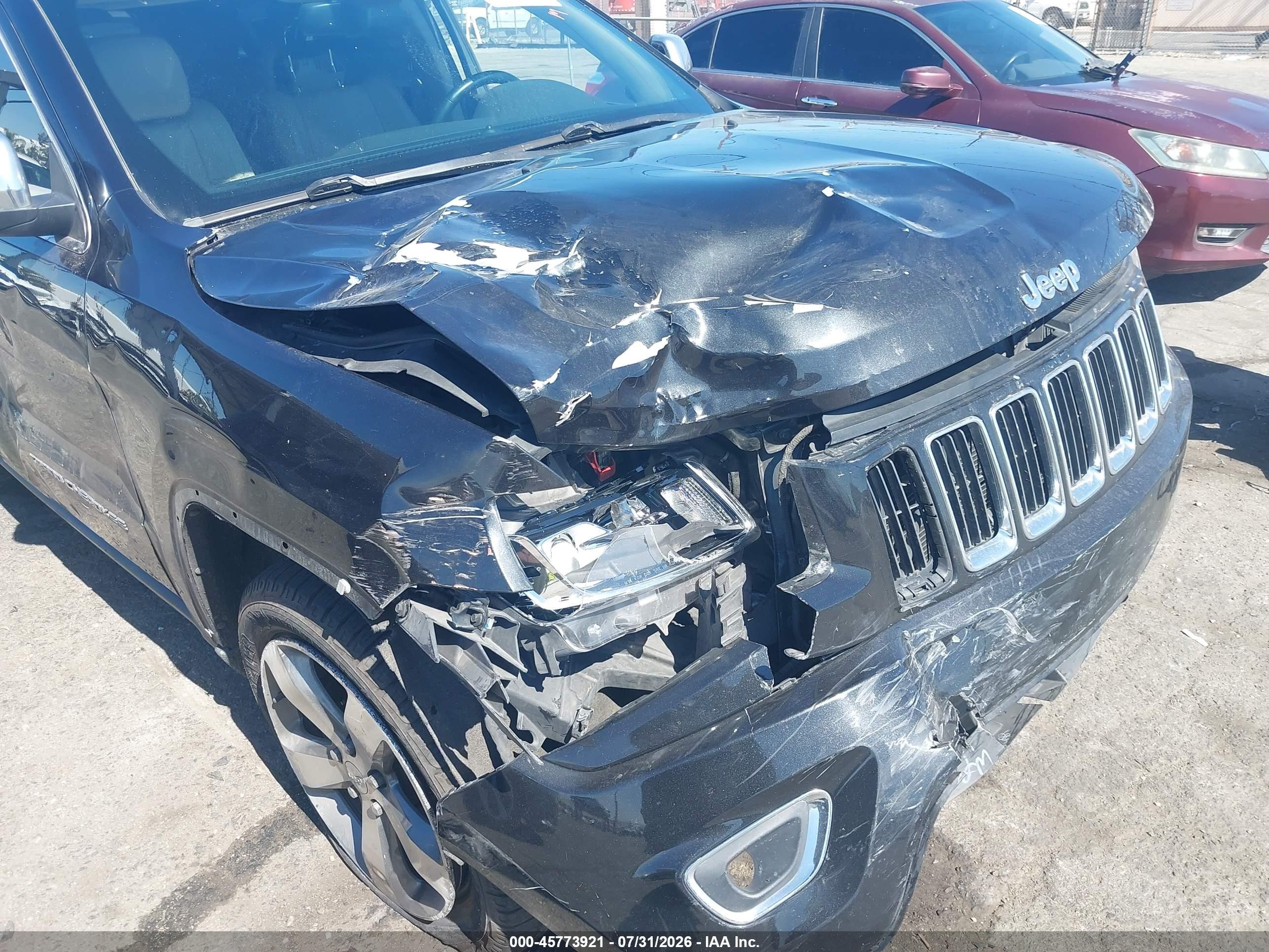 2015 Jeep Grand Cherokee Limited Black vin: 1C4RJEBG3FC903620