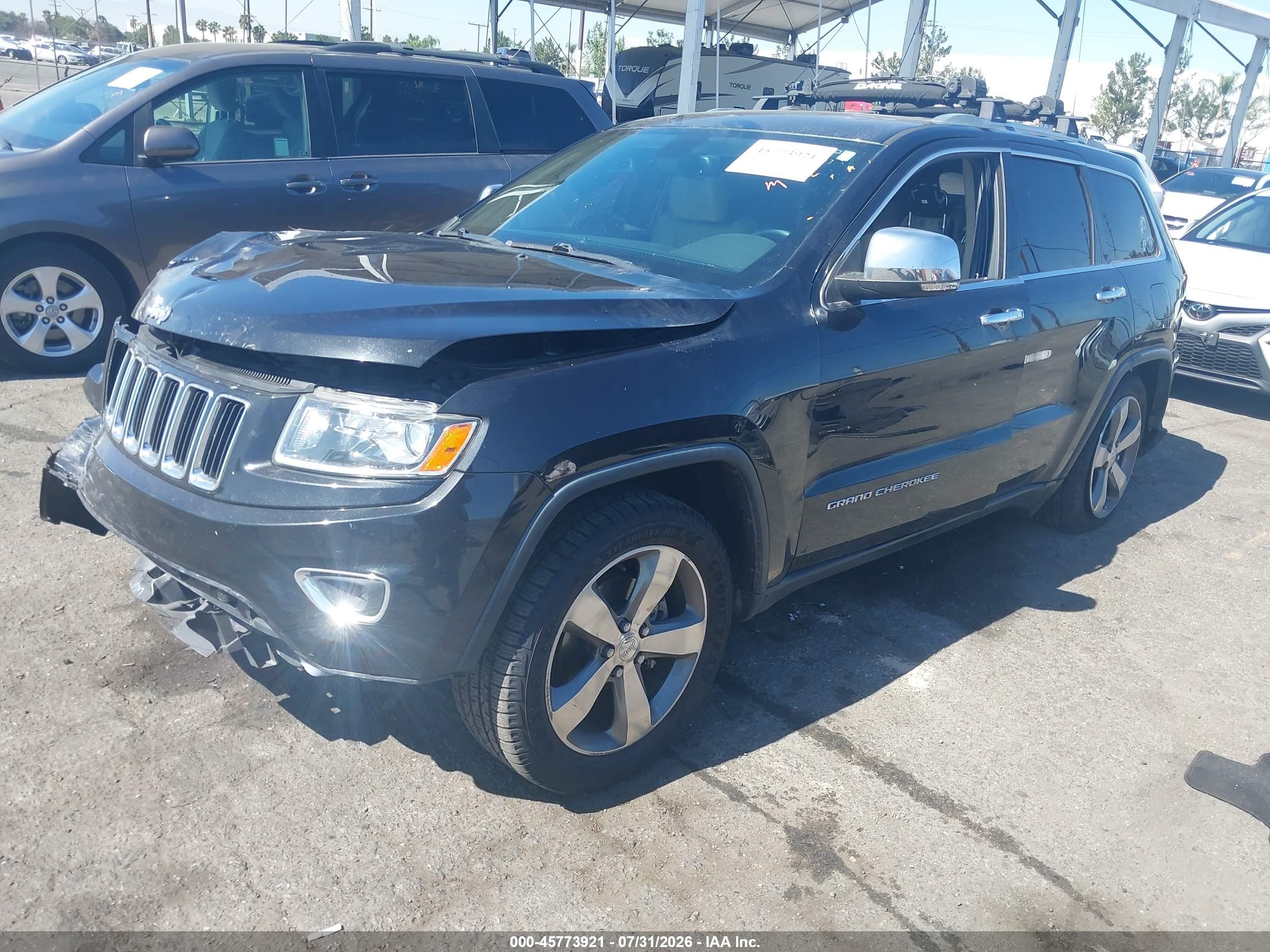 2015 Jeep Grand Cherokee Limited Black vin: 1C4RJEBG3FC903620