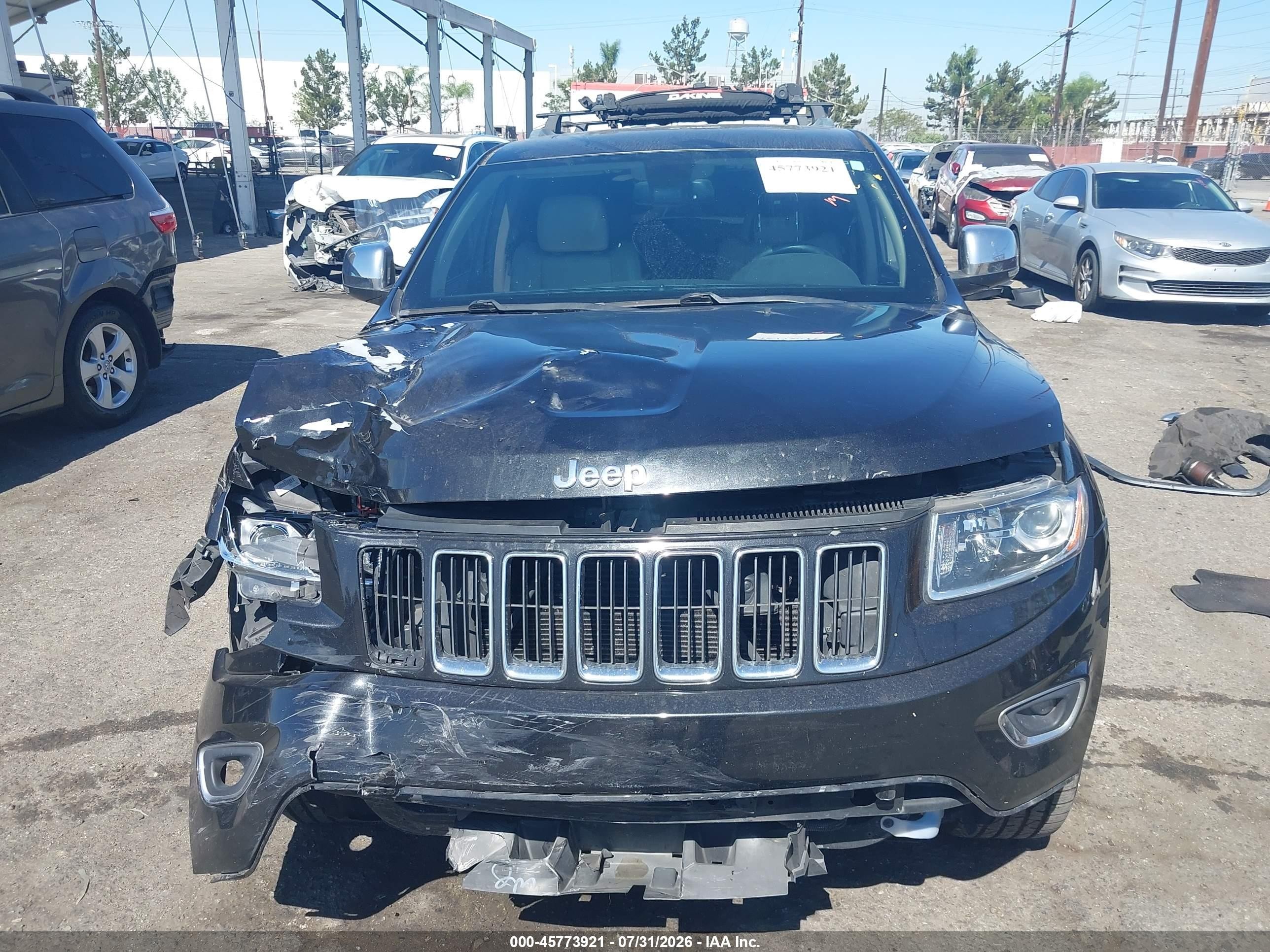 2015 Jeep Grand Cherokee Limited Black vin: 1C4RJEBG3FC903620