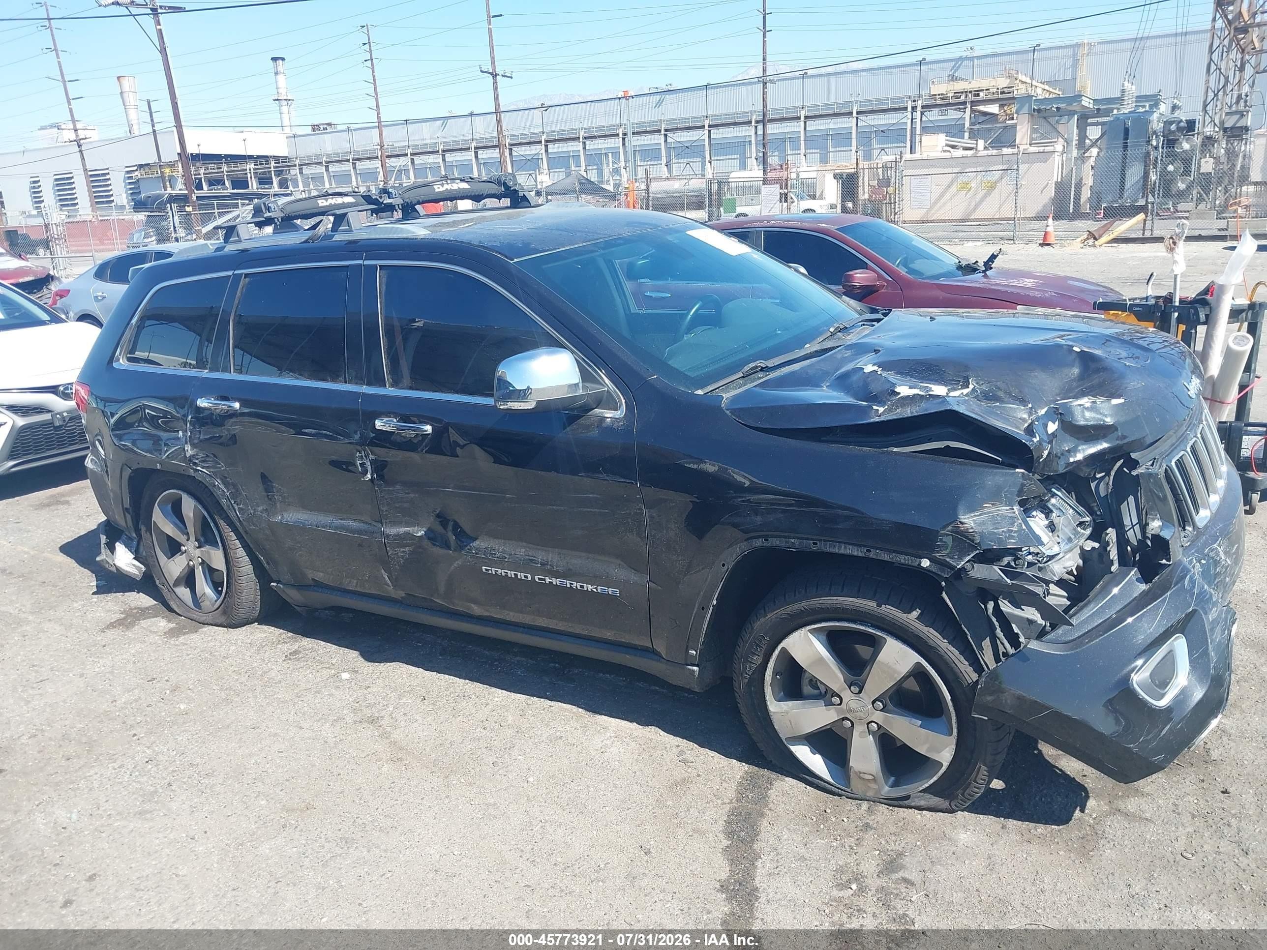 2015 Jeep Grand Cherokee Limited Black vin: 1C4RJEBG3FC903620