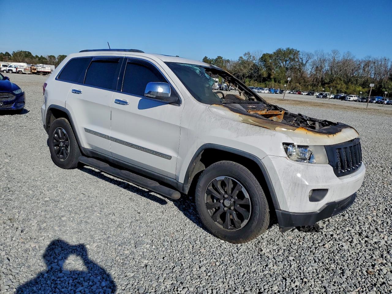 2013 Jeep Grand Cherokee Limited White vin: 1C4RJEBG4DC578389