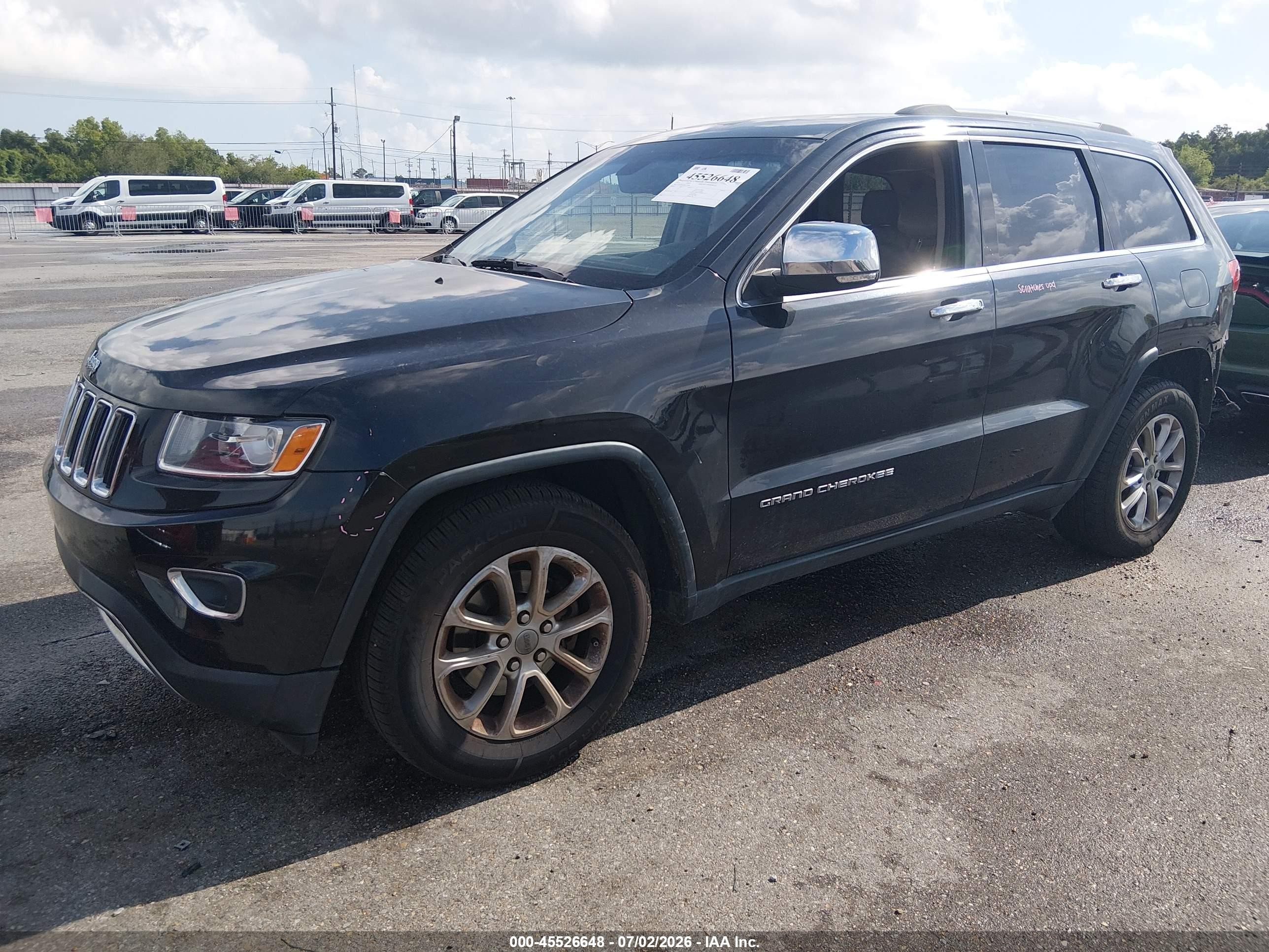 2014 Jeep Grand Cherokee Limited Black vin: 1C4RJEBG4EC173666
