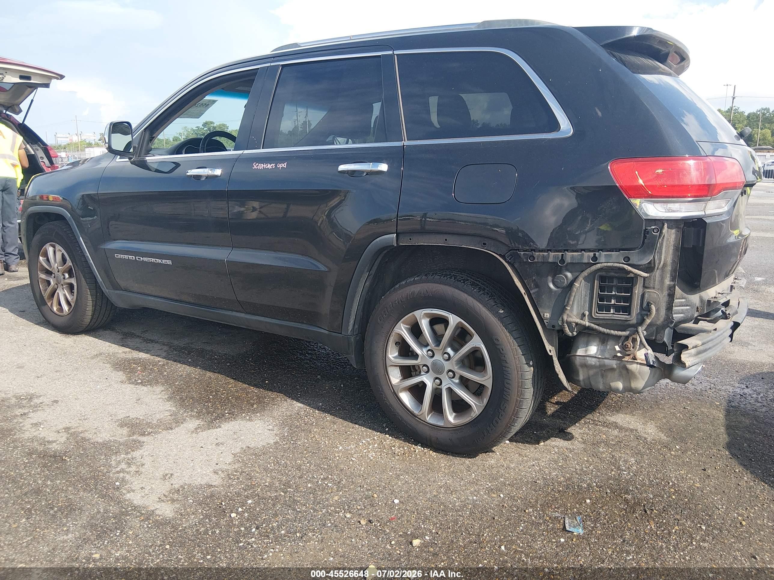 2014 Jeep Grand Cherokee Limited Black vin: 1C4RJEBG4EC173666
