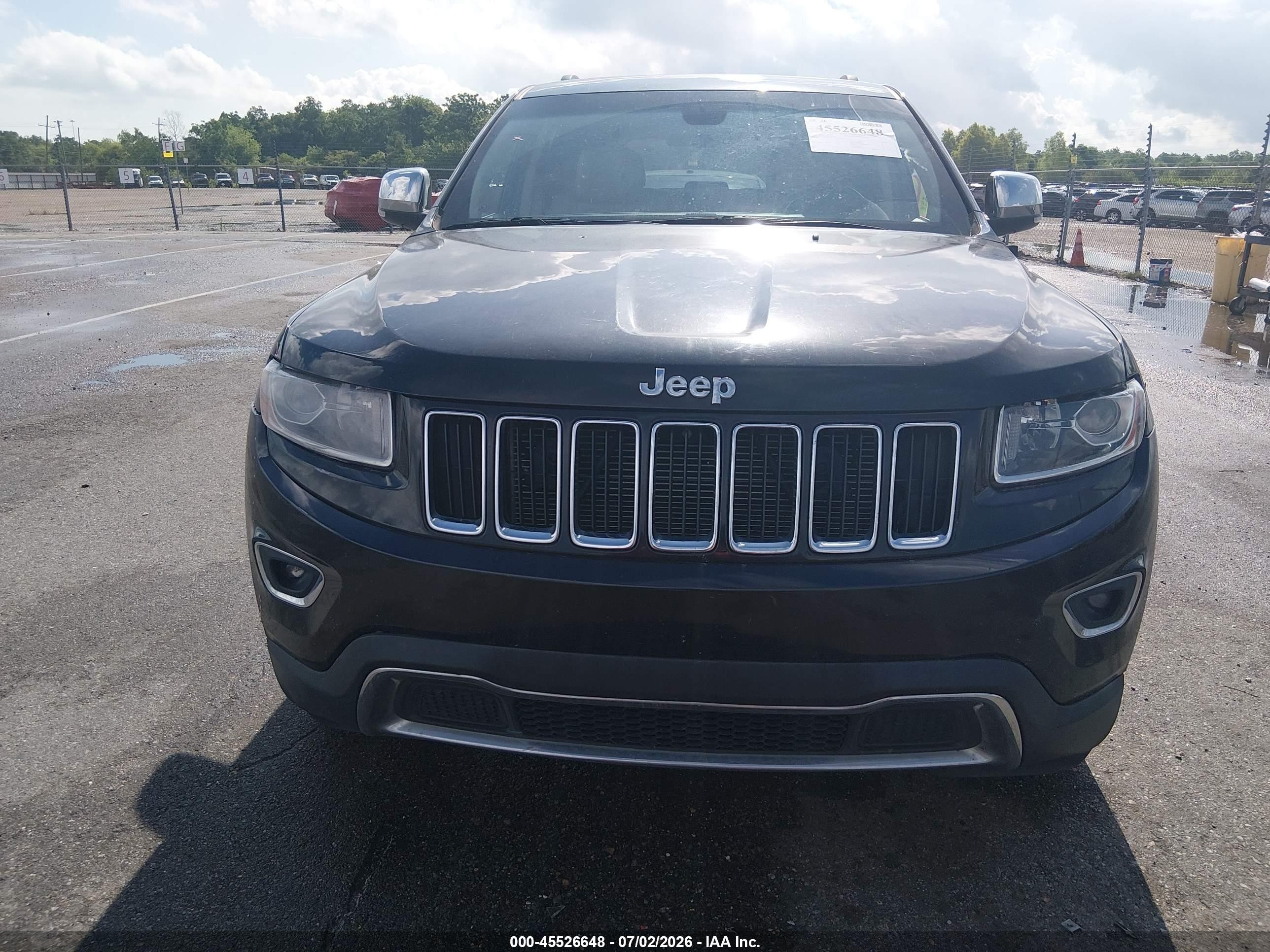 2014 Jeep Grand Cherokee Limited Black vin: 1C4RJEBG4EC173666