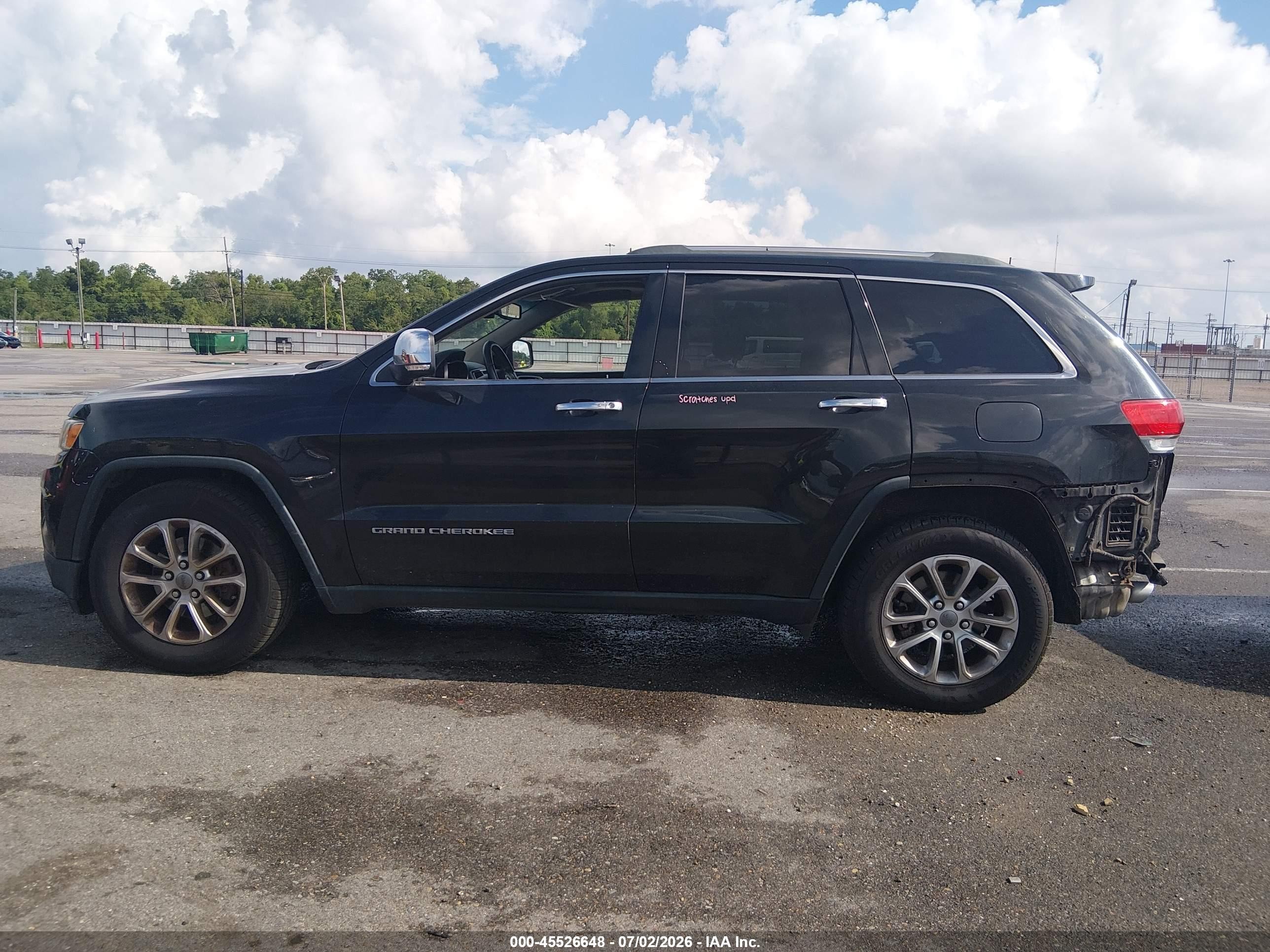 2014 Jeep Grand Cherokee Limited Black vin: 1C4RJEBG4EC173666