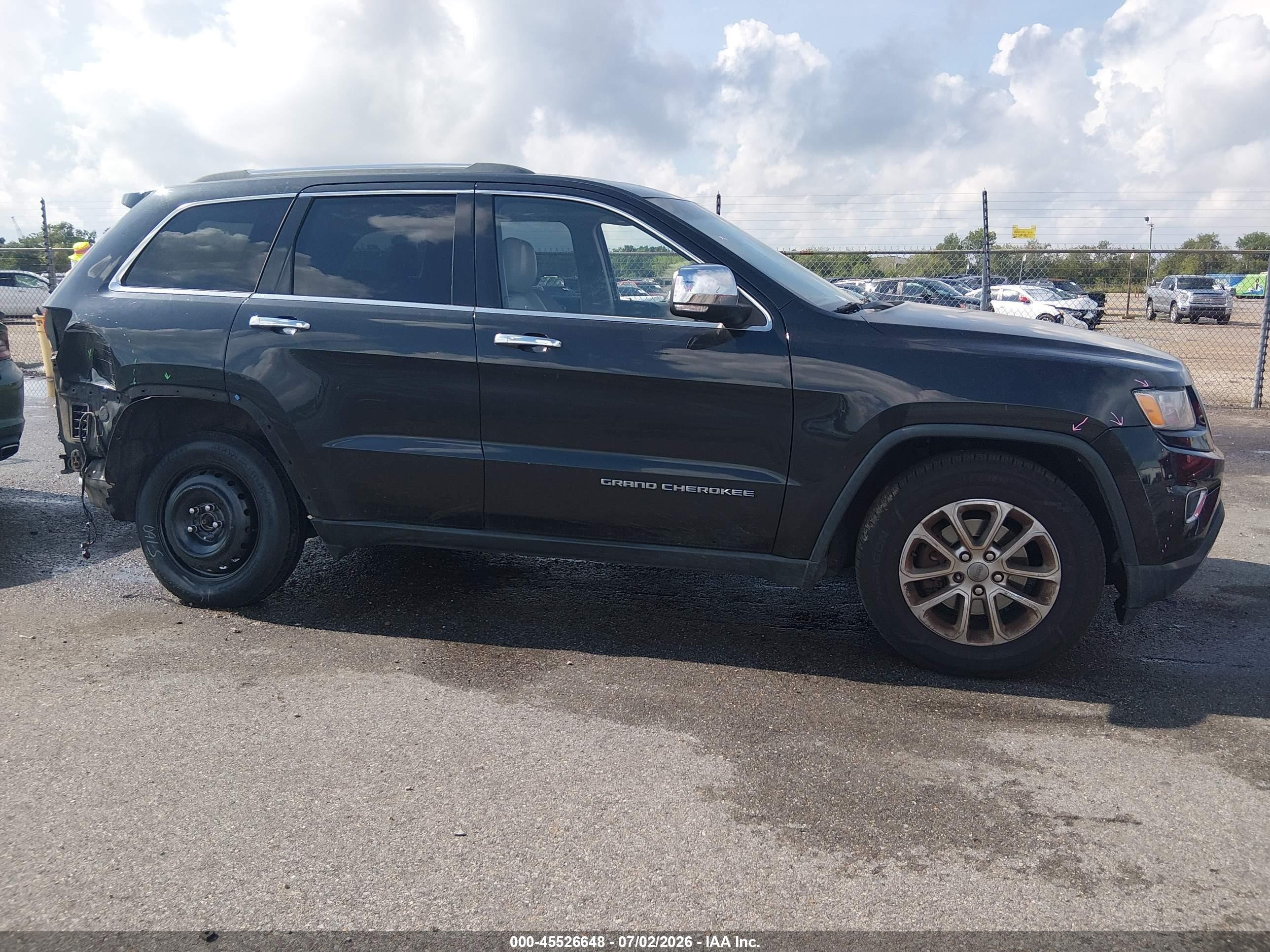 2014 Jeep Grand Cherokee Limited Black vin: 1C4RJEBG4EC173666