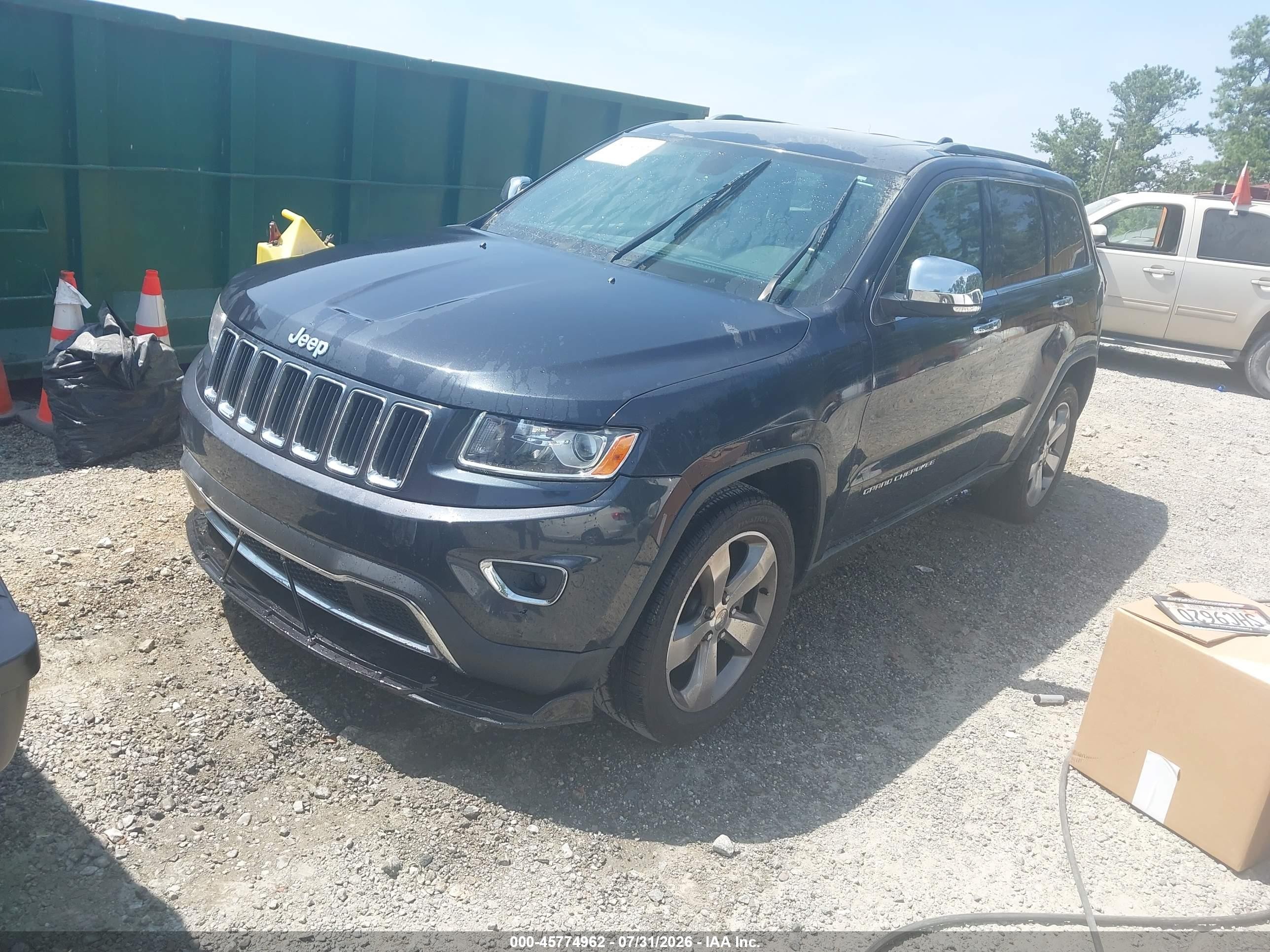 2014 Jeep Grand Cherokee Limited Navy vin: 1C4RJEBG4EC201742