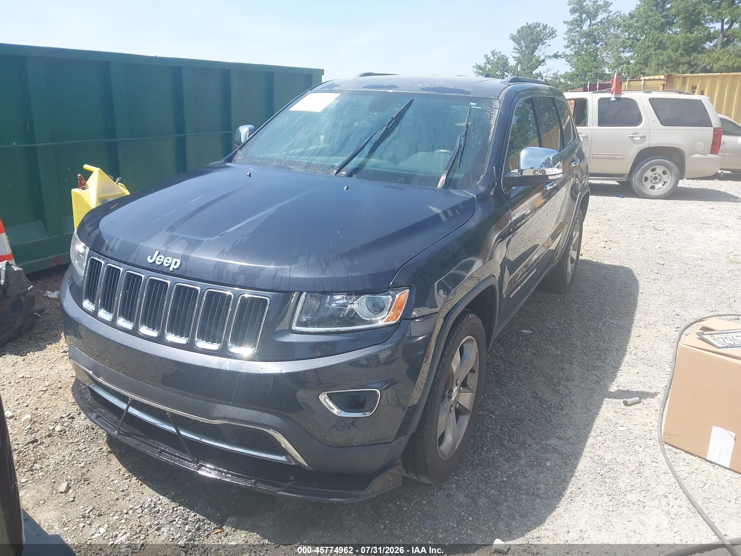 2014 Jeep Grand Cherokee Limited Navy vin: 1C4RJEBG4EC201742