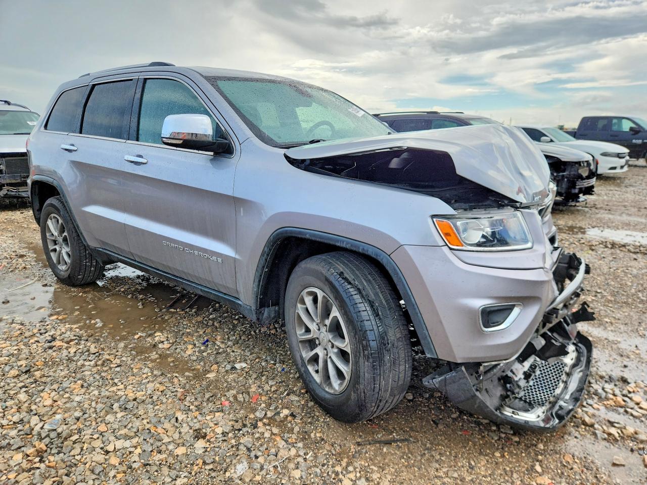 2014 Jeep Grand Cherokee Limited Серебряный vin: 1C4RJEBG4EC206620
