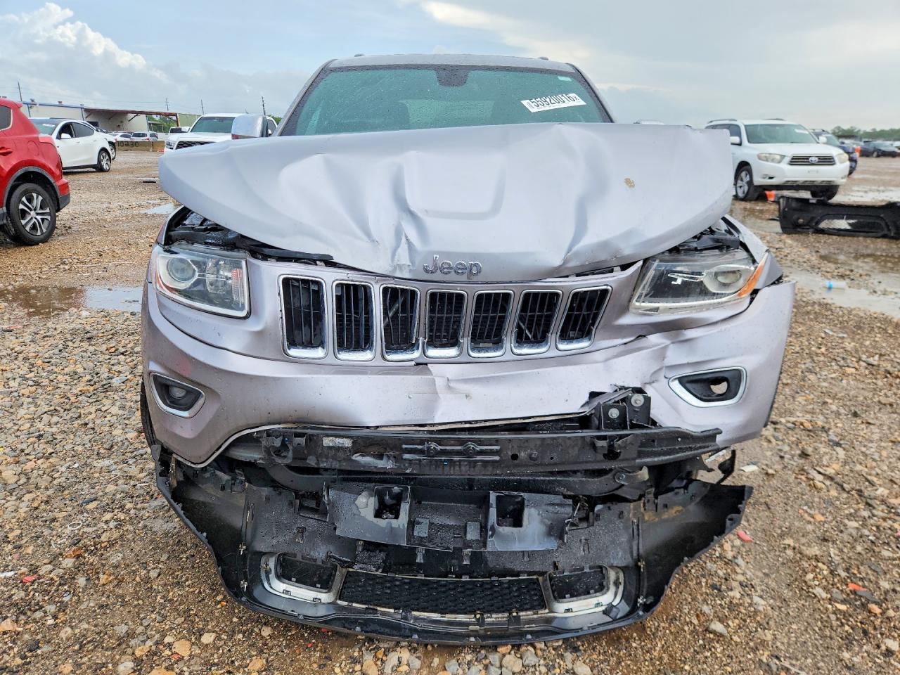 2014 Jeep Grand Cherokee Limited Серебряный vin: 1C4RJEBG4EC206620